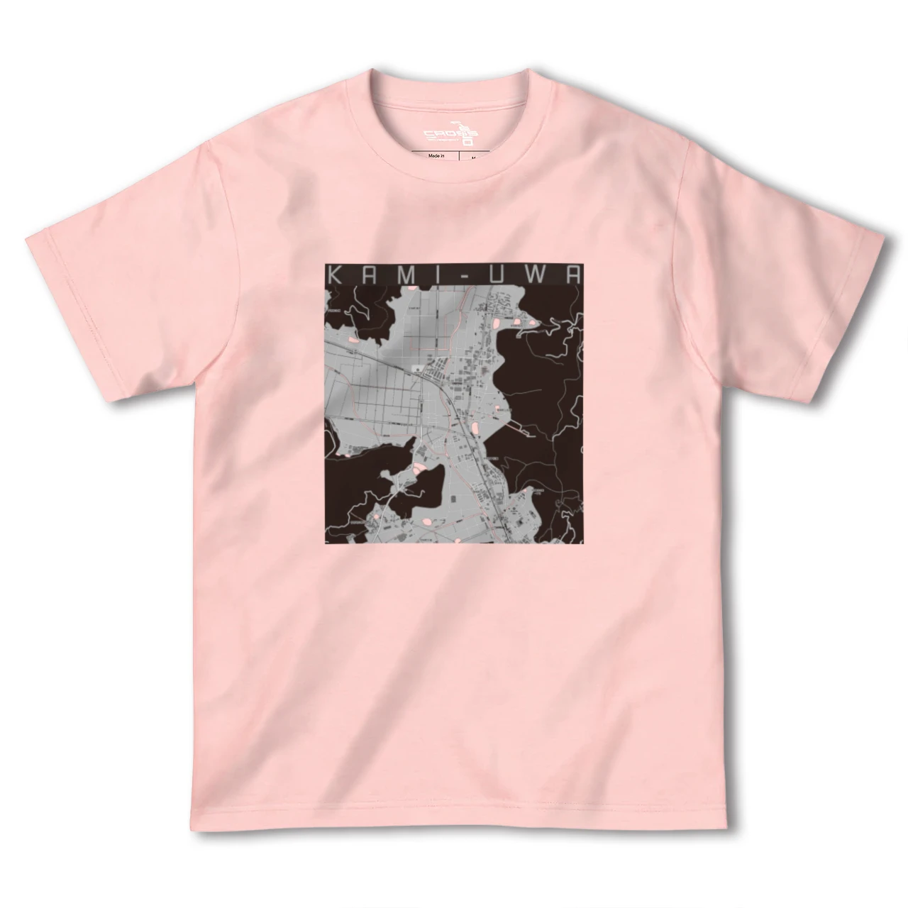 【上宇和(愛媛県)】地図柄ヘビーウェイトTシャツ