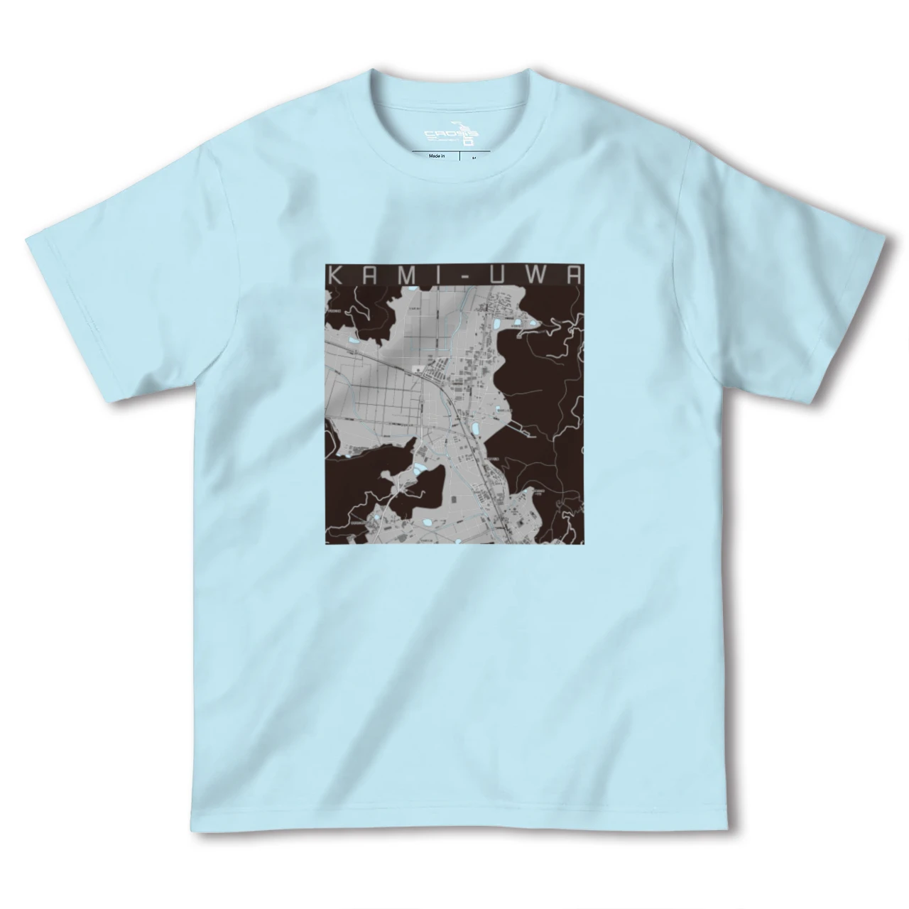 【上宇和(愛媛県)】地図柄ヘビーウェイトTシャツ