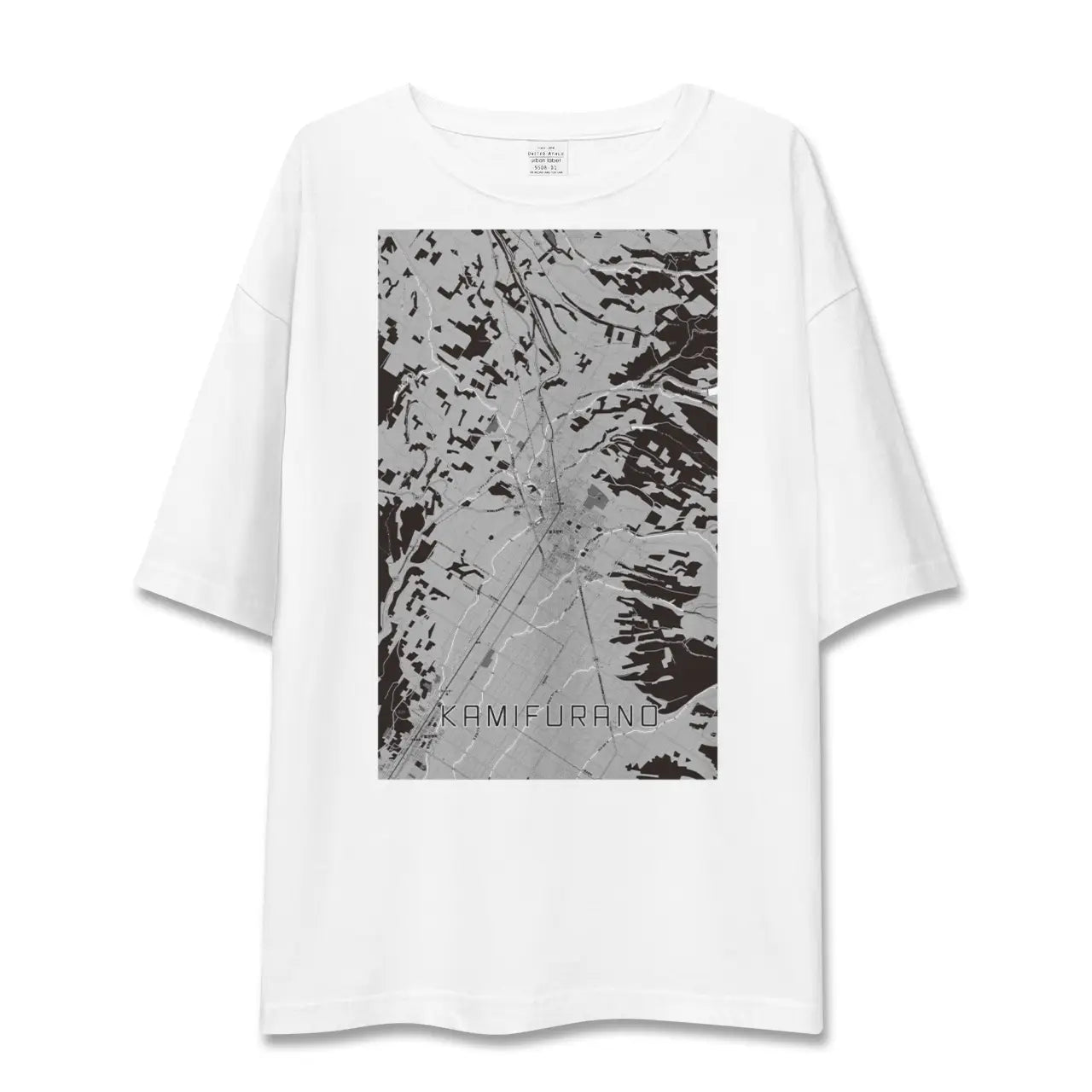 【上富良野(北海道)】地図柄ビッグシルエットTシャツ