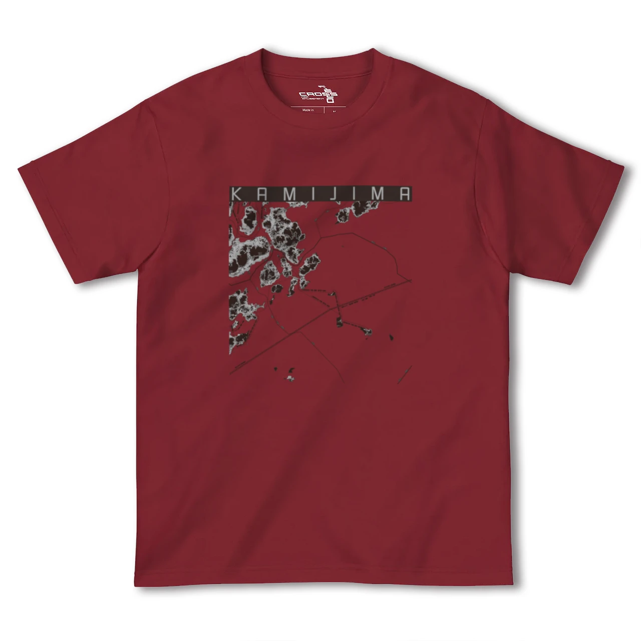 【上島(愛媛県)】地図柄ヘビーウェイトTシャツ