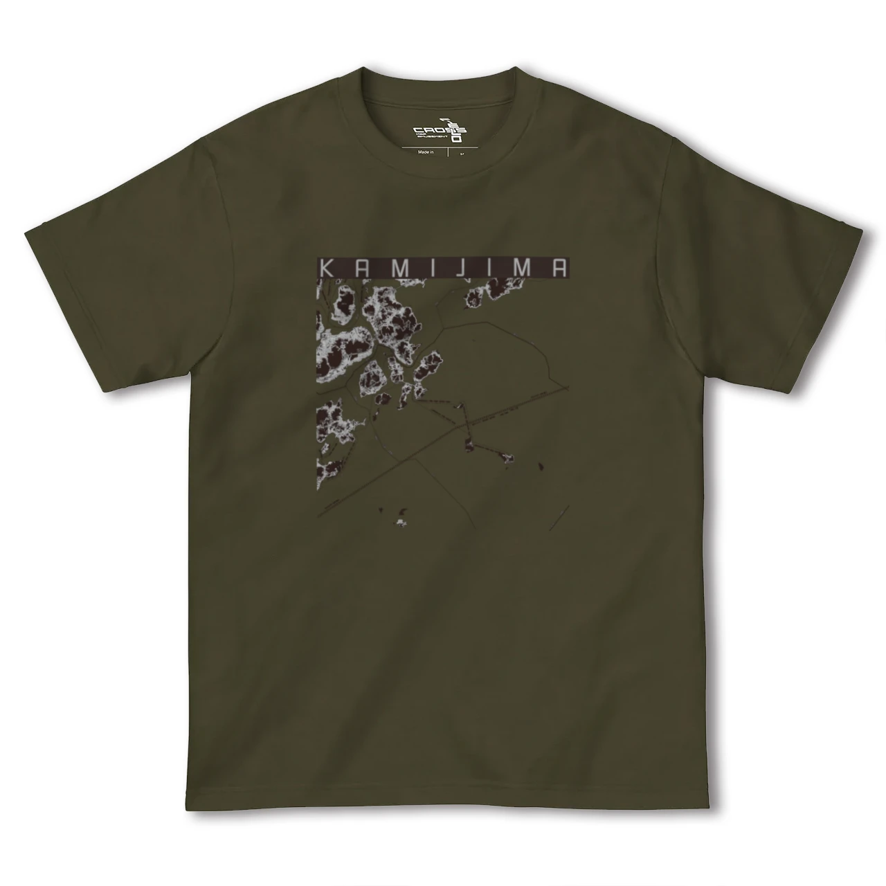 【上島(愛媛県)】地図柄ヘビーウェイトTシャツ
