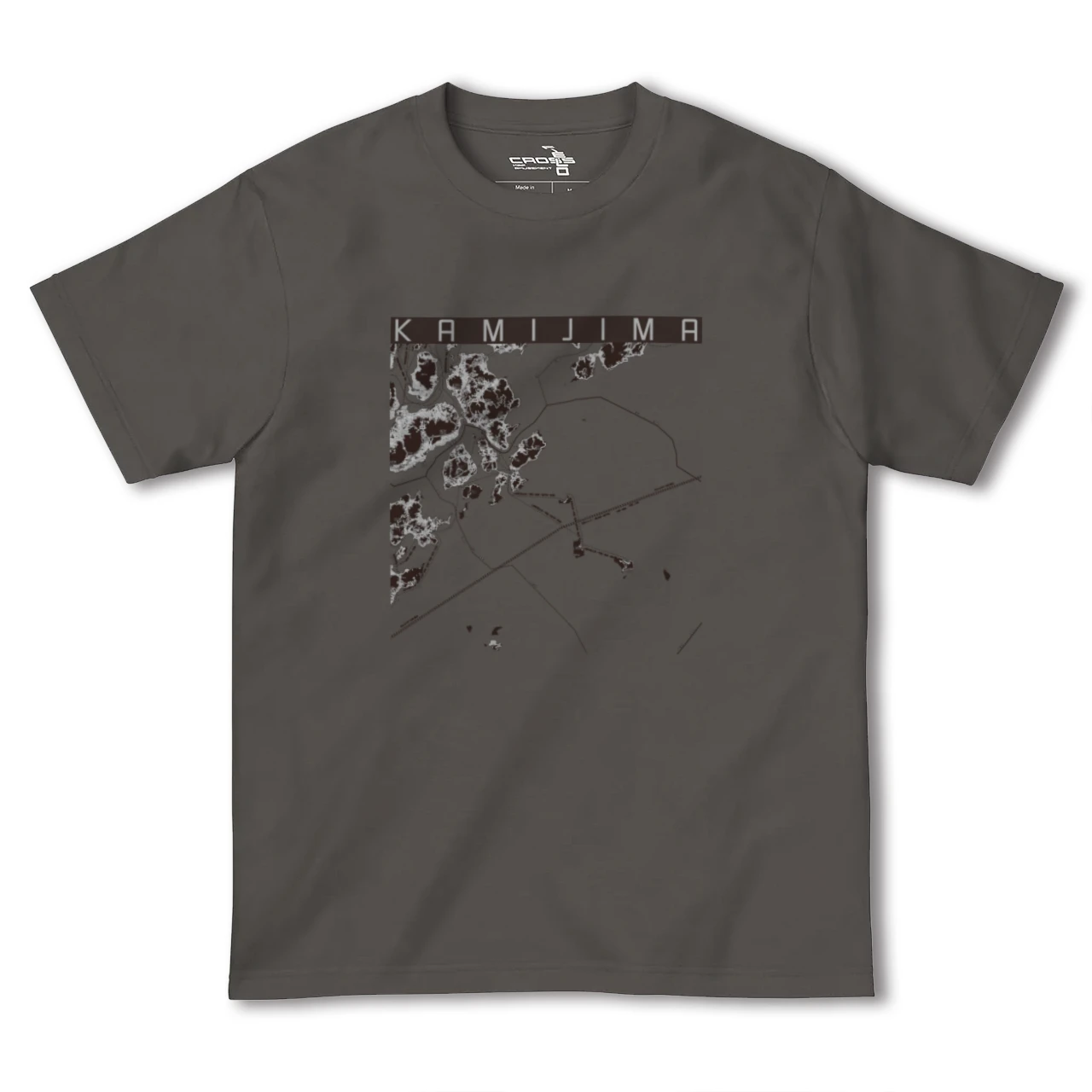【上島(愛媛県)】地図柄ヘビーウェイトTシャツ