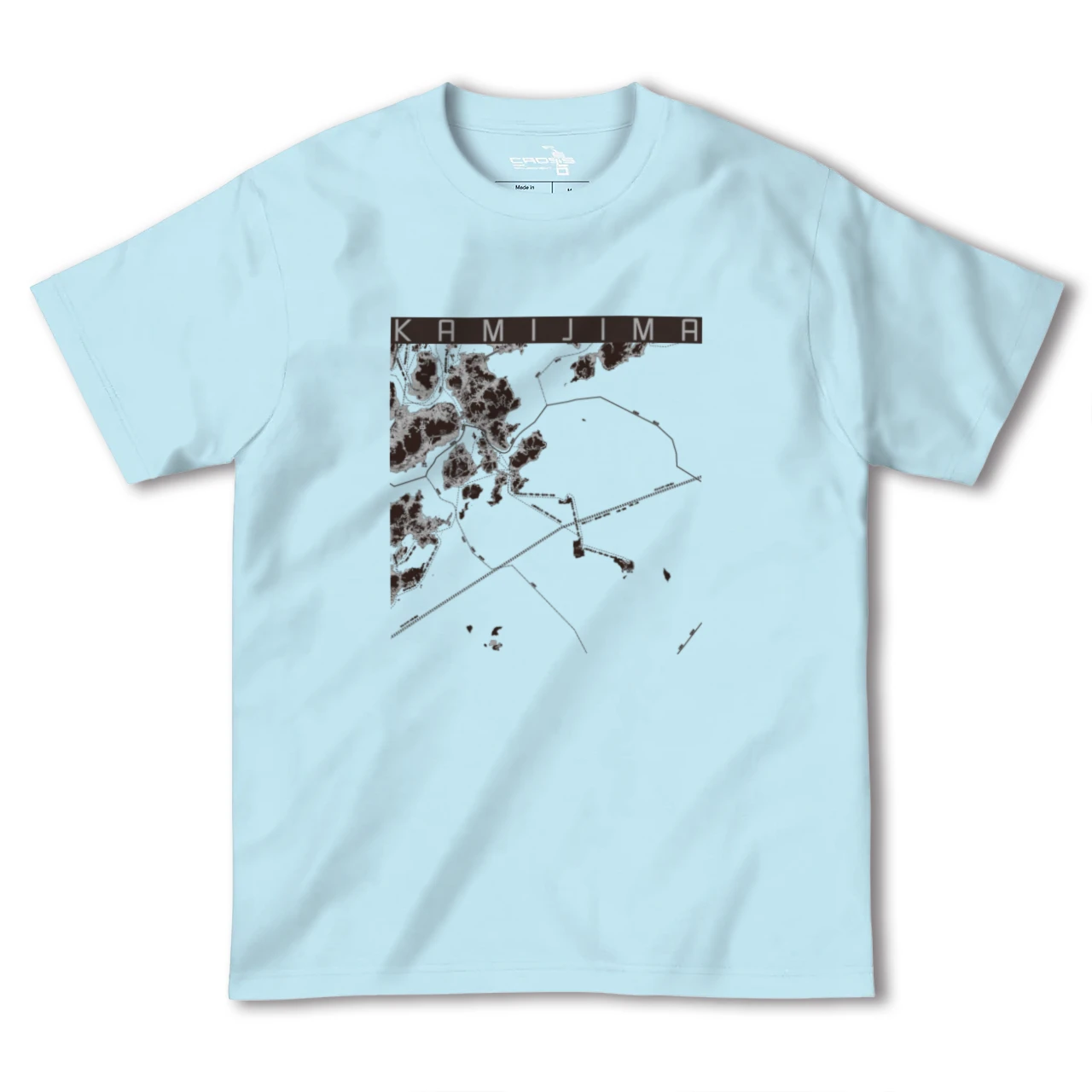 【上島(愛媛県)】地図柄ヘビーウェイトTシャツ