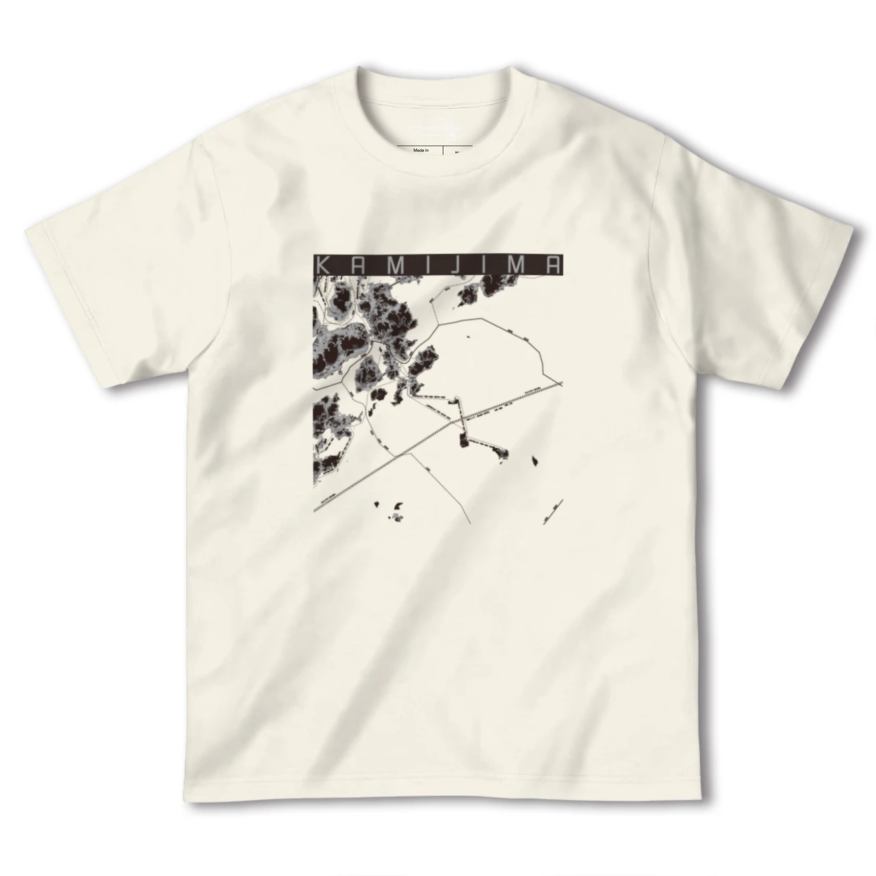 【上島(愛媛県)】地図柄ヘビーウェイトTシャツ