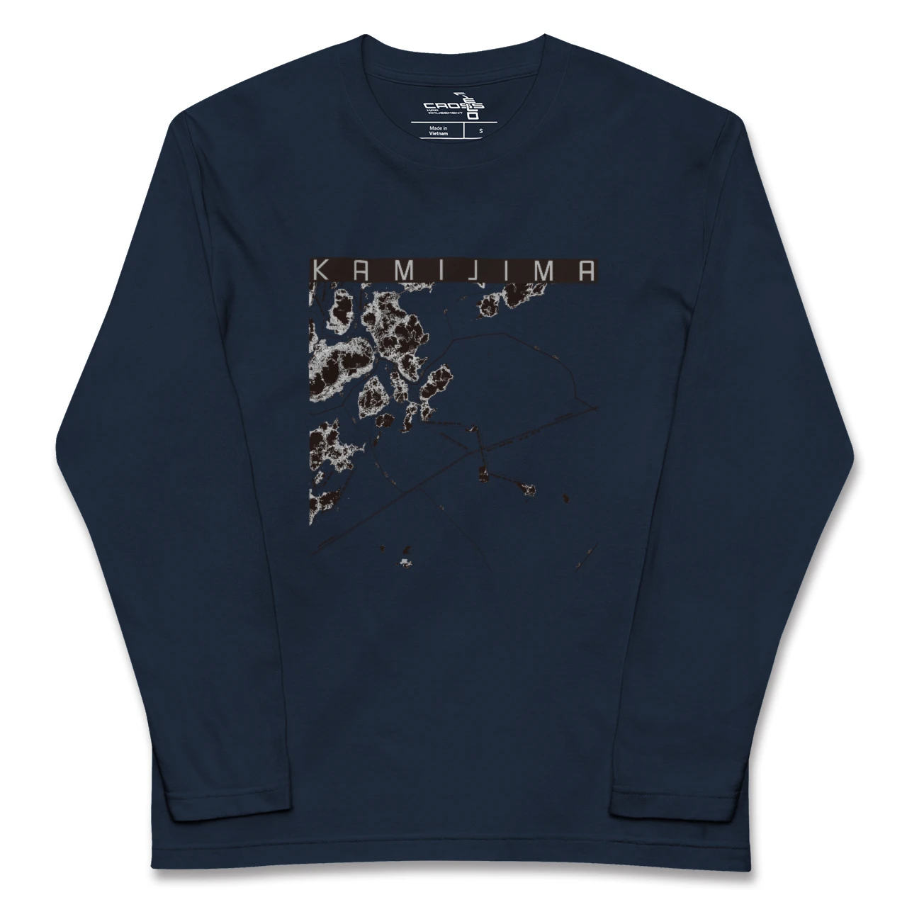 【上島(愛媛県)】地図柄ロングスリーブTシャツ