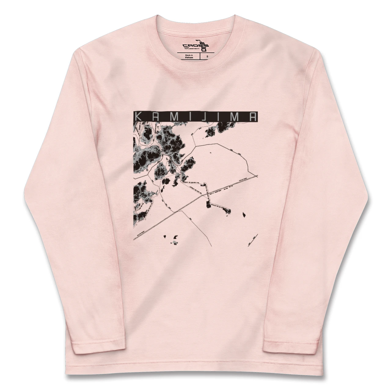 【上島(愛媛県)】地図柄ロングスリーブTシャツ