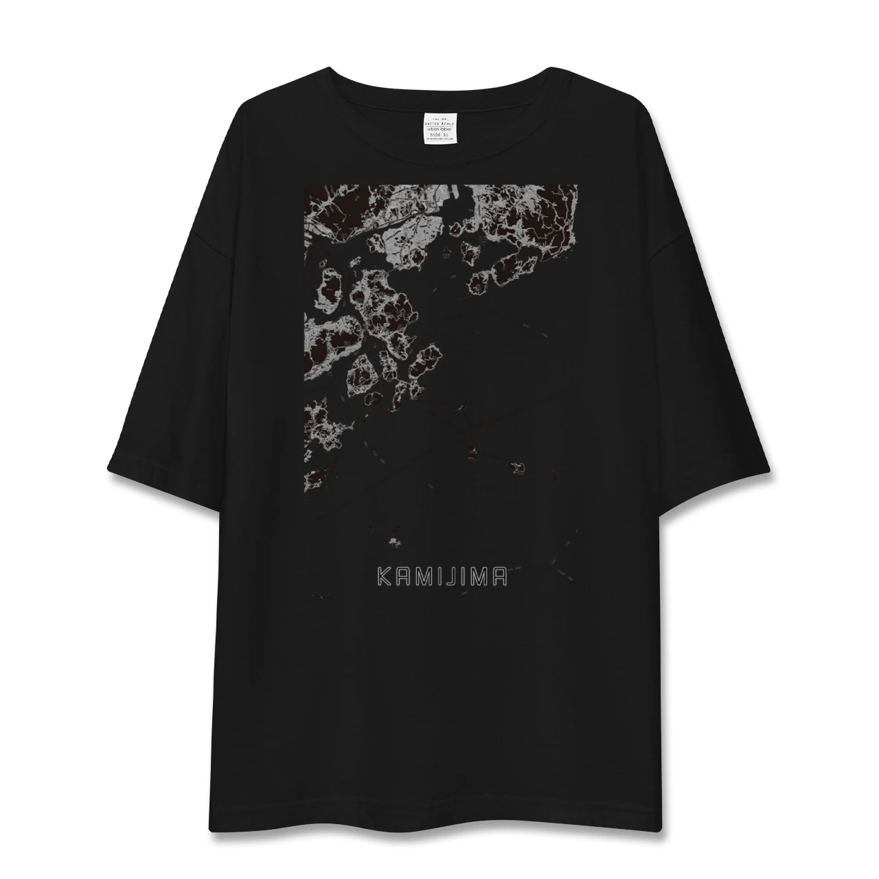 【上島(愛媛県)】地図柄ビッグシルエットTシャツ