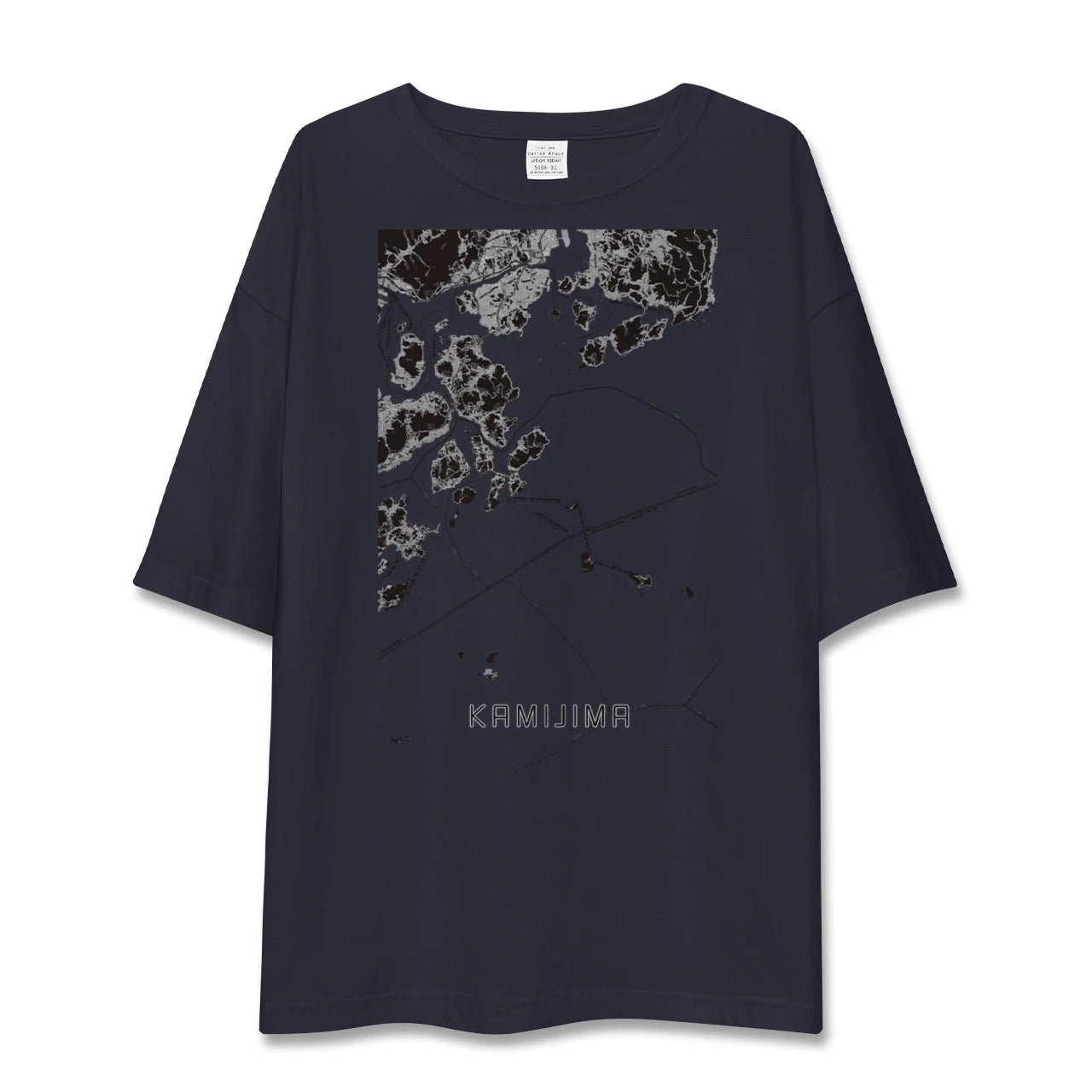 【上島(愛媛県)】地図柄ビッグシルエットTシャツ