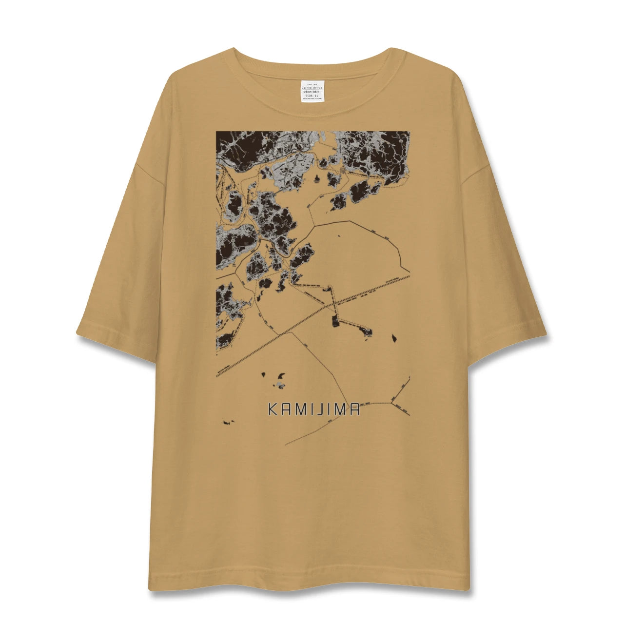 【上島(愛媛県)】地図柄ビッグシルエットTシャツ