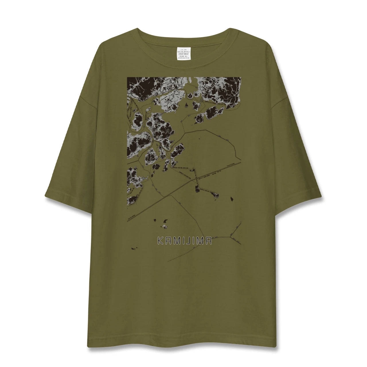 【上島(愛媛県)】地図柄ビッグシルエットTシャツ