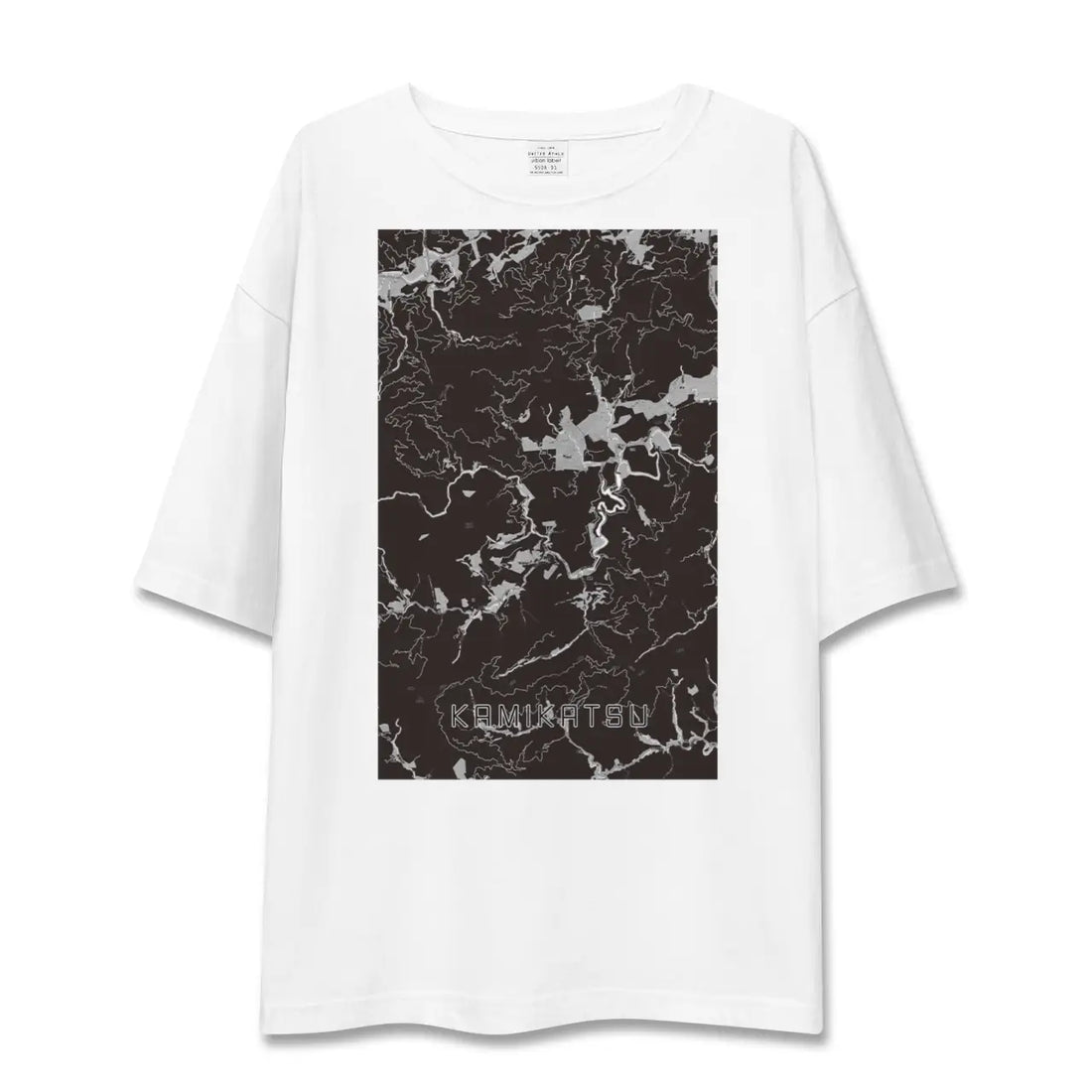 【上勝(徳島県)】地図柄ビッグシルエットTシャツ