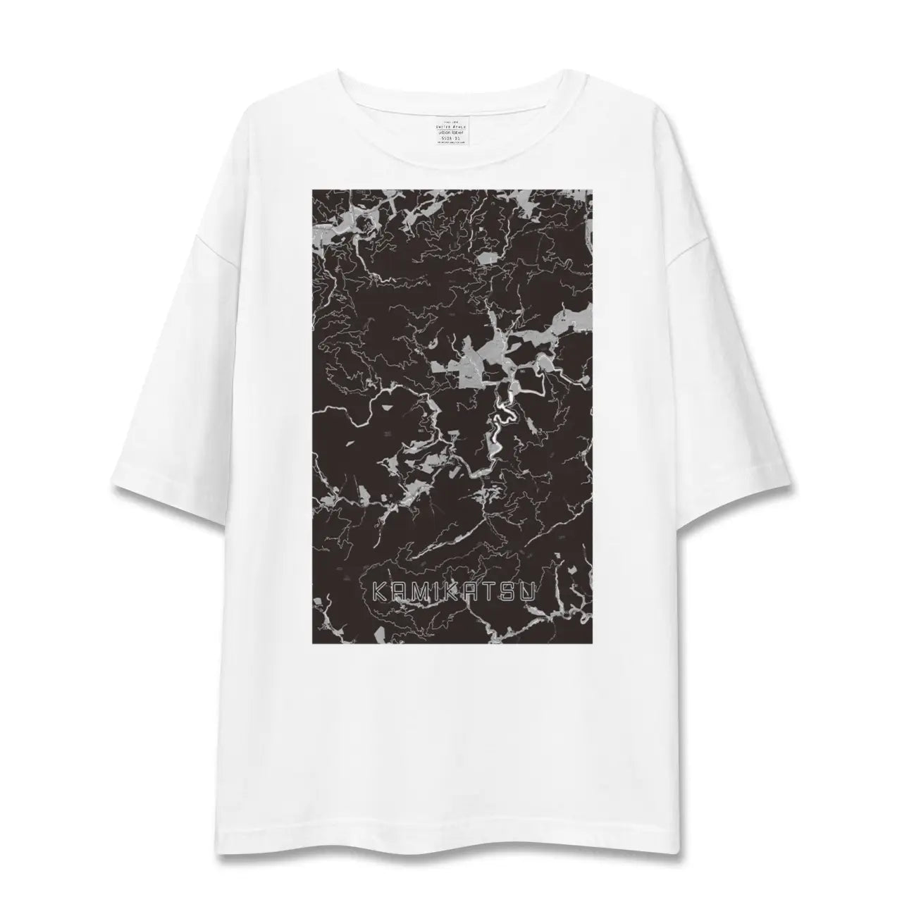 【上勝(徳島県)】地図柄ビッグシルエットTシャツ
