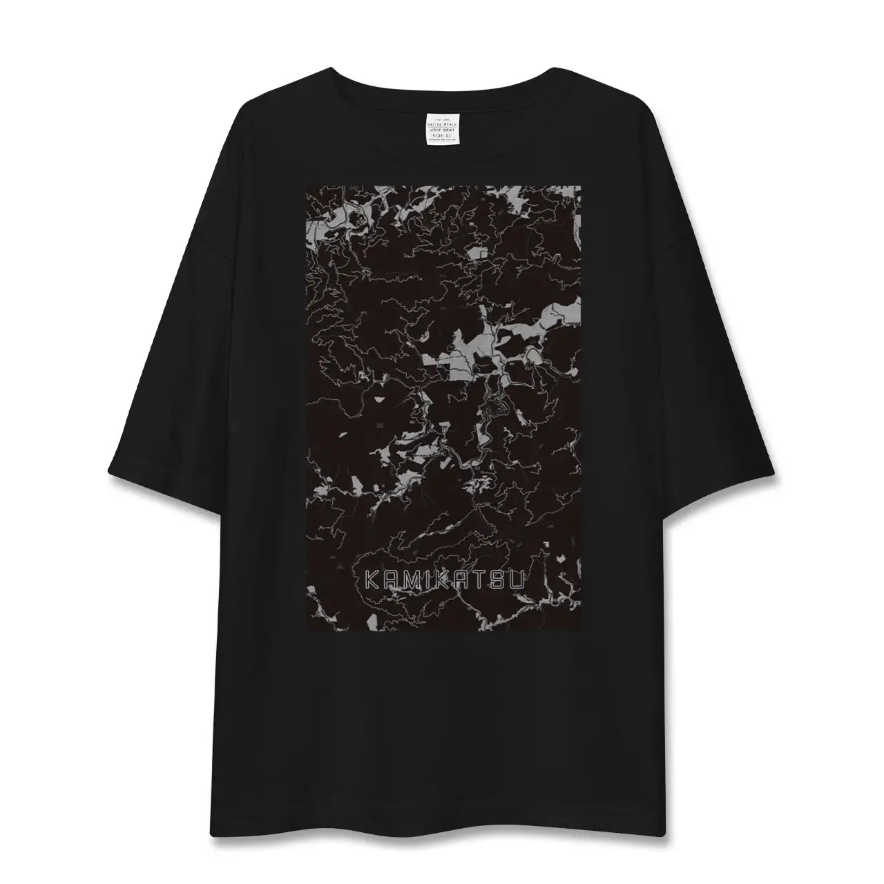 【上勝(徳島県)】地図柄ビッグシルエットTシャツ