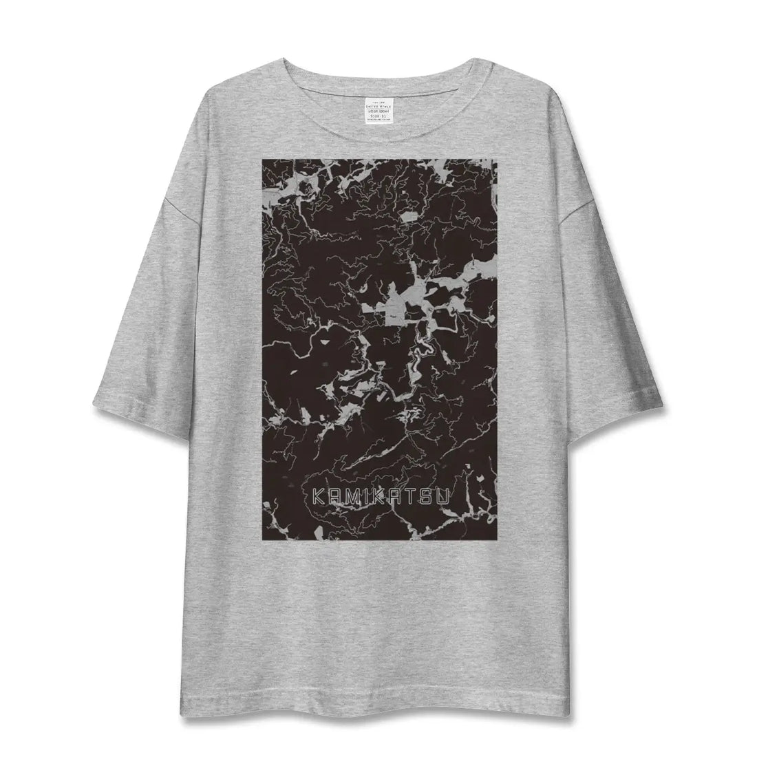 【上勝(徳島県)】地図柄ビッグシルエットTシャツ