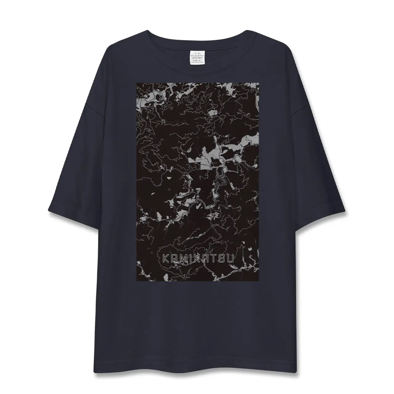 【上勝(徳島県)】地図柄ビッグシルエットTシャツ