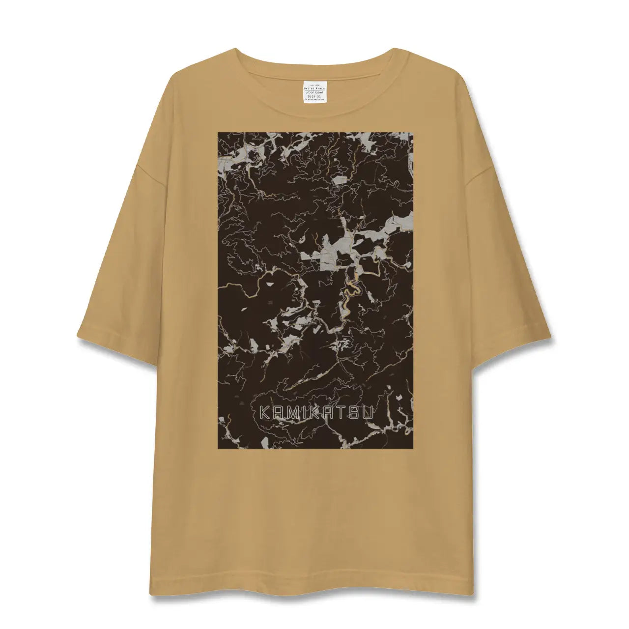 【上勝(徳島県)】地図柄ビッグシルエットTシャツ