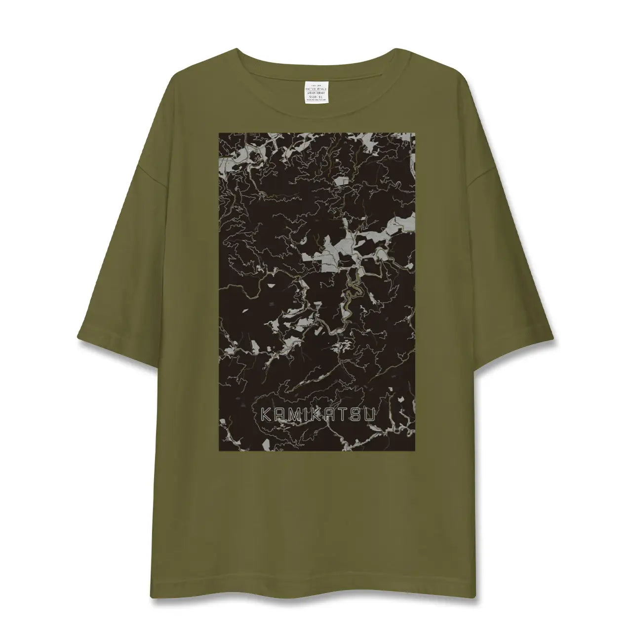 【上勝(徳島県)】地図柄ビッグシルエットTシャツ
