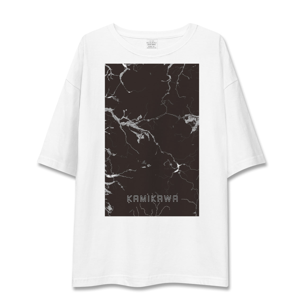 【上川(北海道)】地図柄ビッグシルエットTシャツ