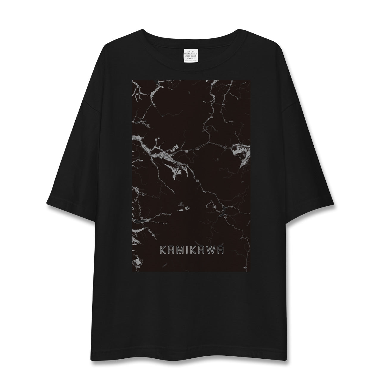 【上川(北海道)】地図柄ビッグシルエットTシャツ