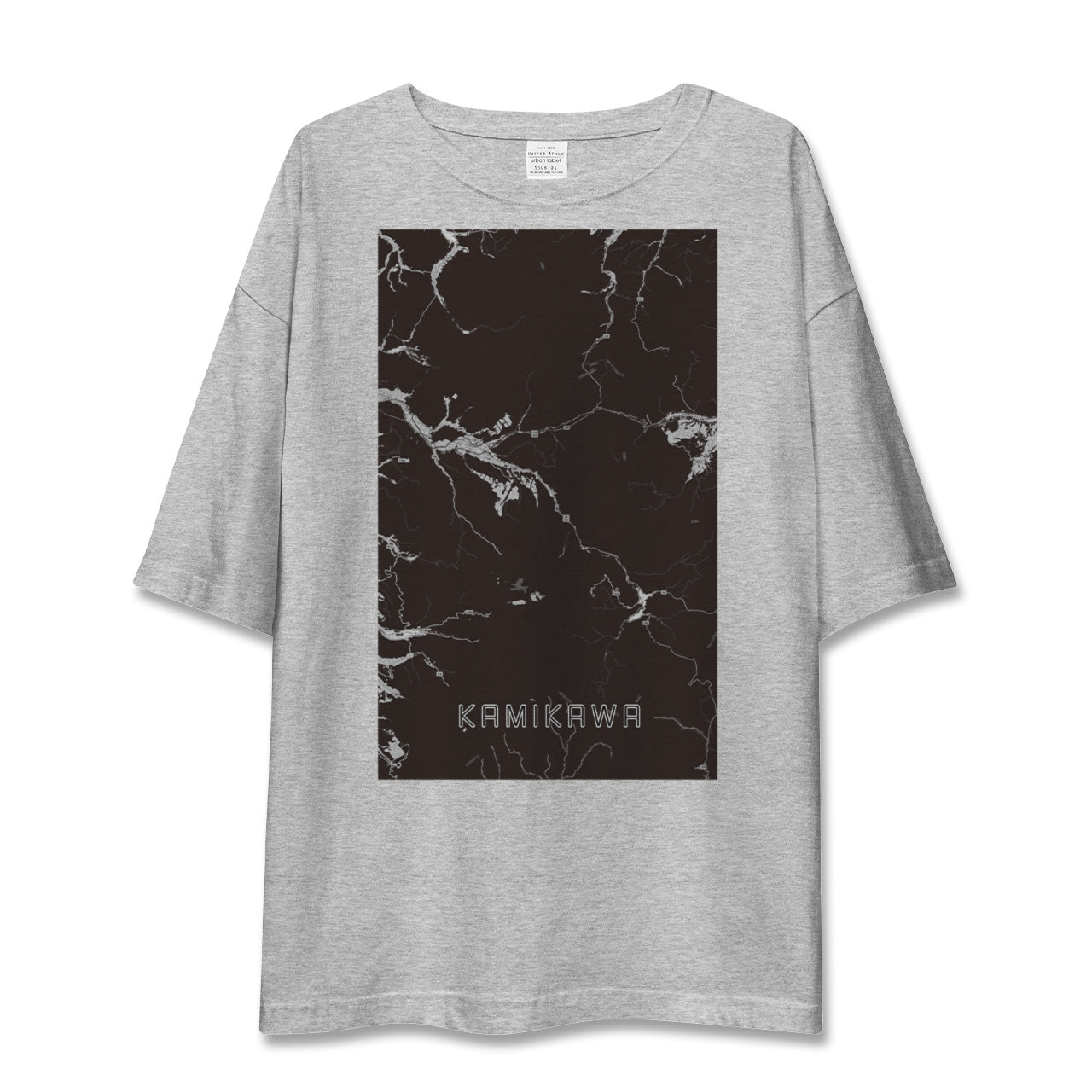 【上川(北海道)】地図柄ビッグシルエットTシャツ