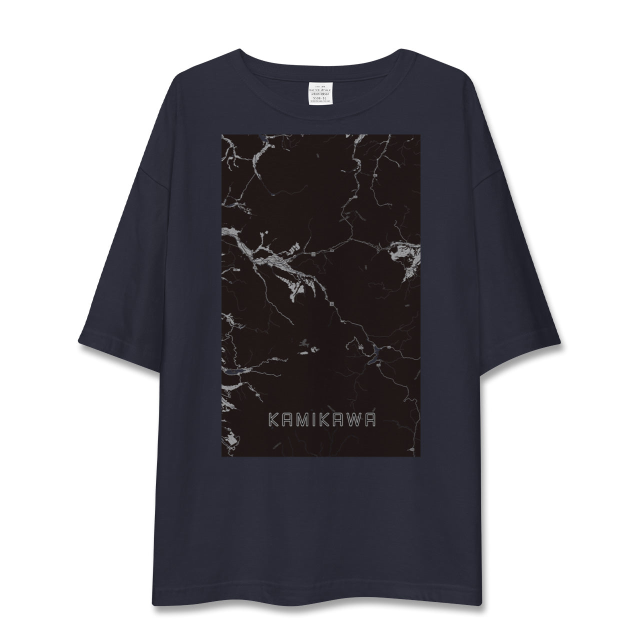 【上川(北海道)】地図柄ビッグシルエットTシャツ