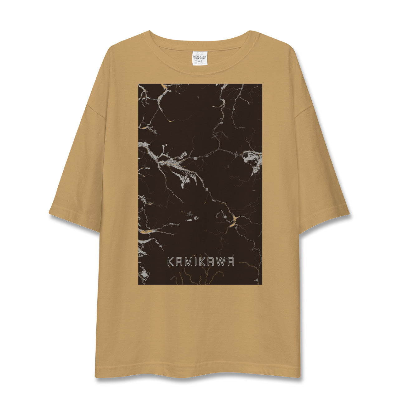 【上川(北海道)】地図柄ビッグシルエットTシャツ