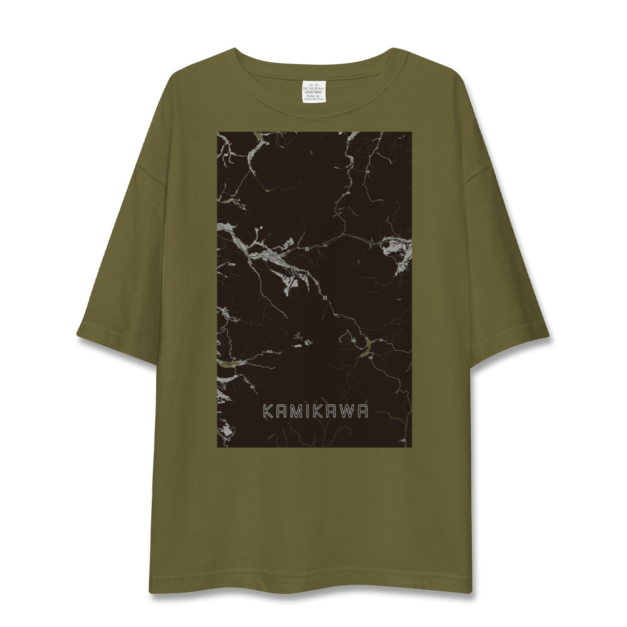 【上川(北海道)】地図柄ビッグシルエットTシャツ