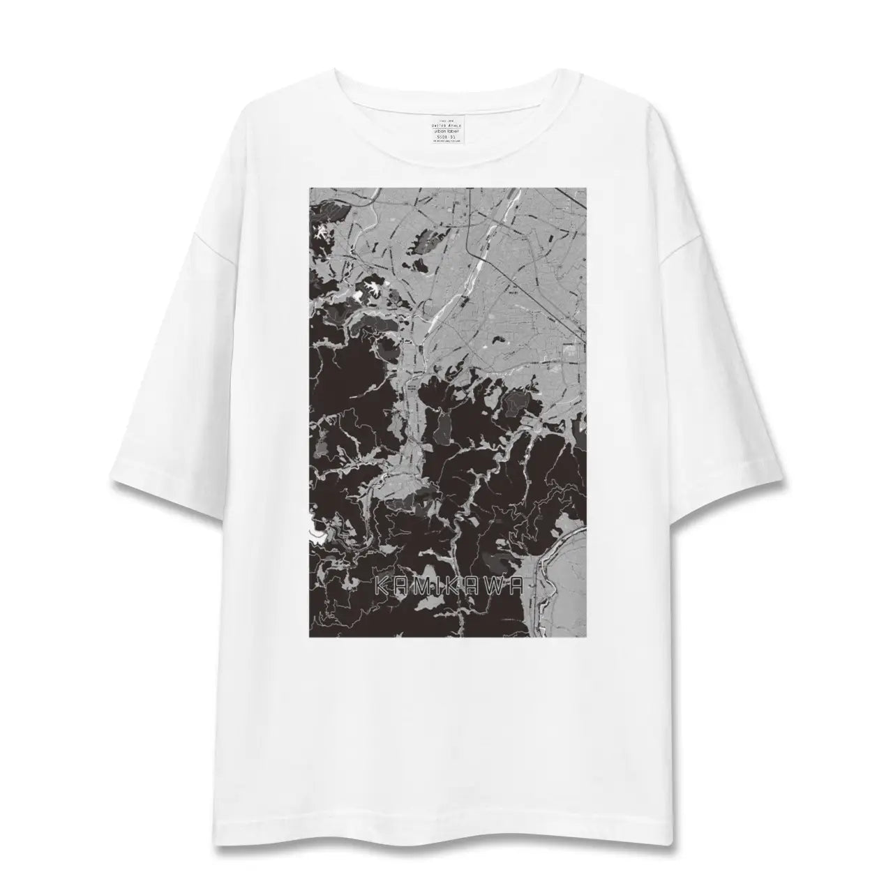 【神川(埼玉県)】地図柄ビッグシルエットTシャツ
