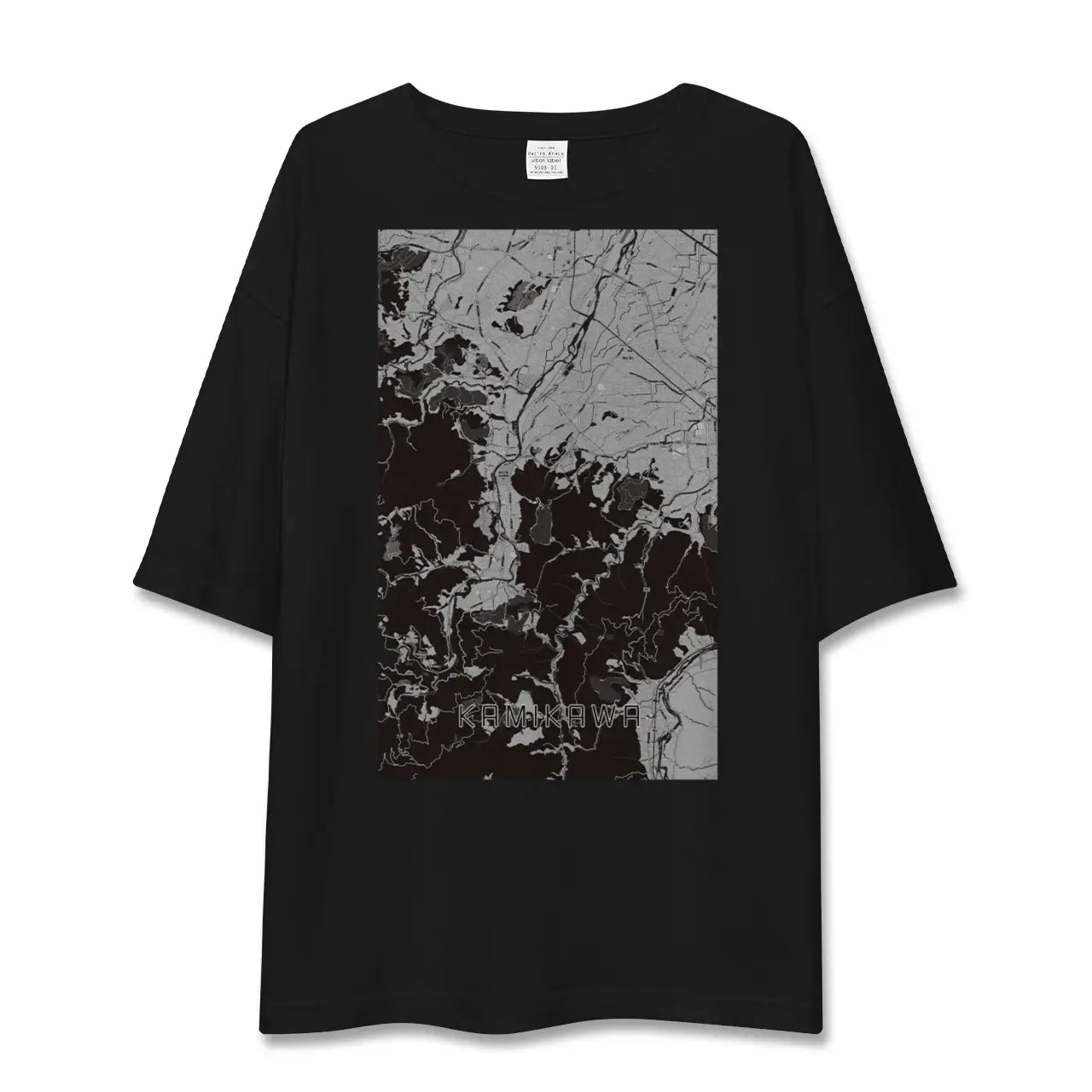 【神川(埼玉県)】地図柄ビッグシルエットTシャツ