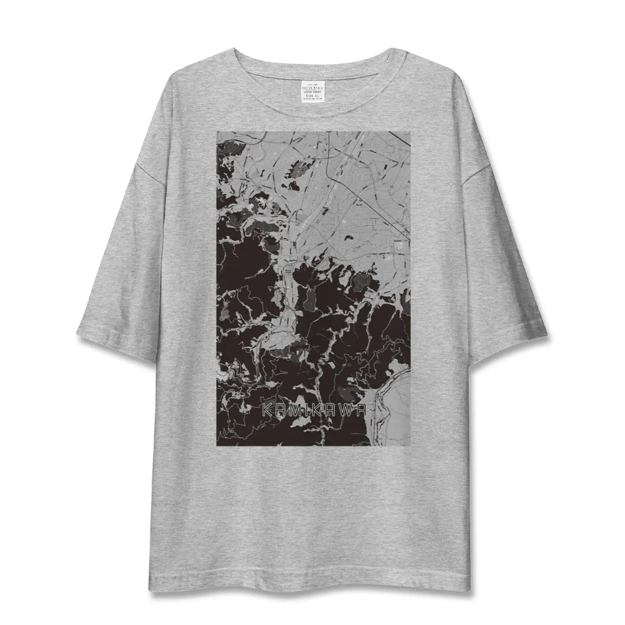 【神川(埼玉県)】地図柄ビッグシルエットTシャツ