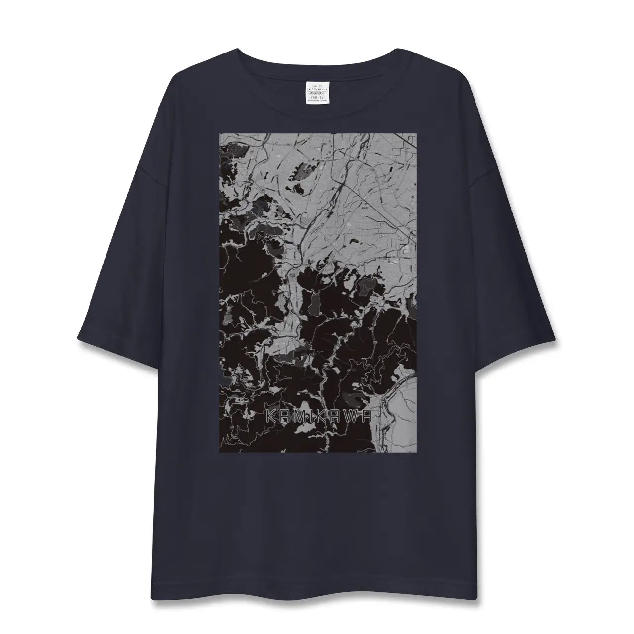 【神川(埼玉県)】地図柄ビッグシルエットTシャツ
