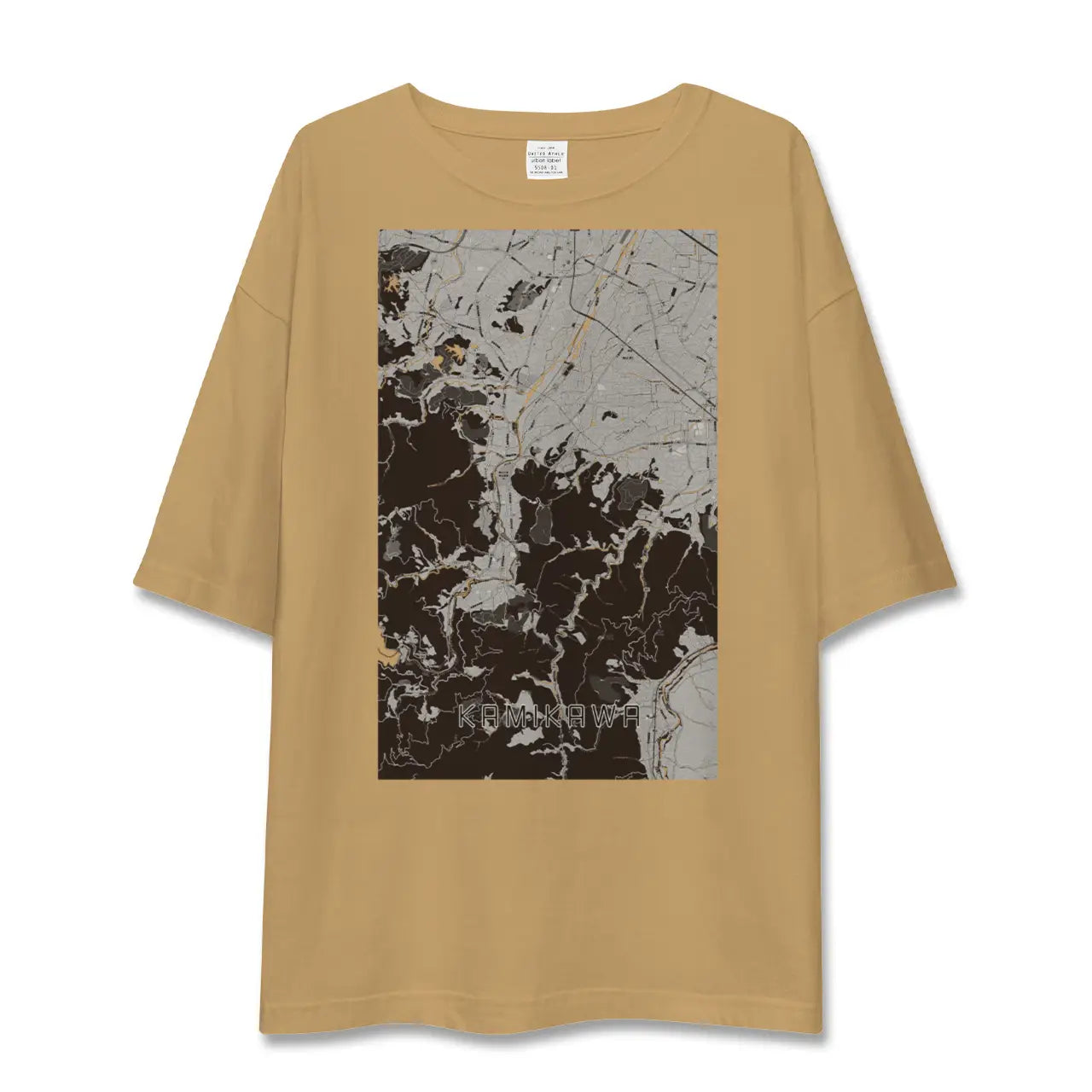 【神川(埼玉県)】地図柄ビッグシルエットTシャツ