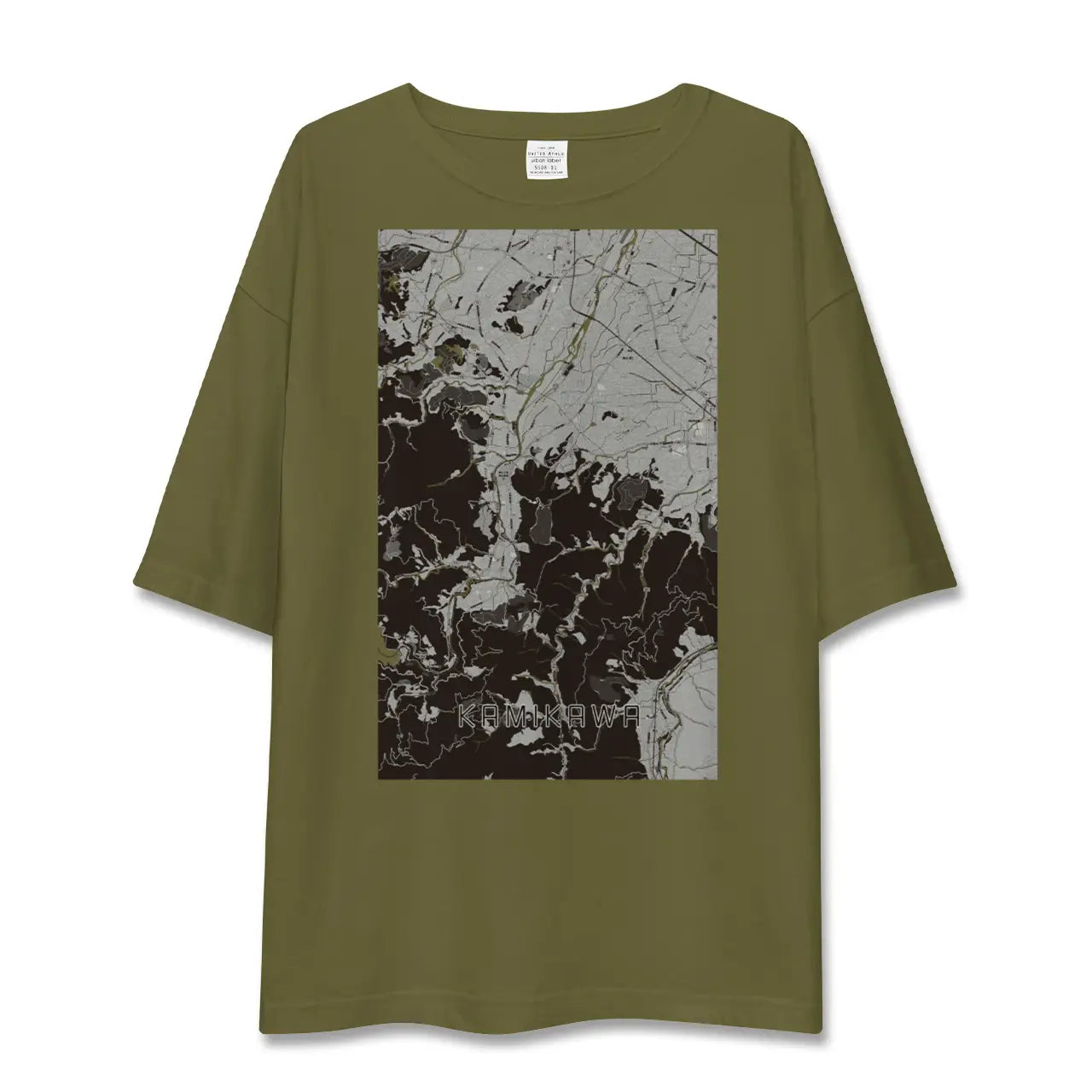 【神川(埼玉県)】地図柄ビッグシルエットTシャツ