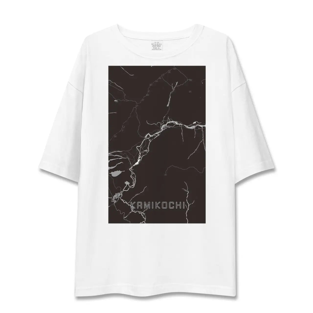 【上高地(長野県)】地図柄ビッグシルエットTシャツ