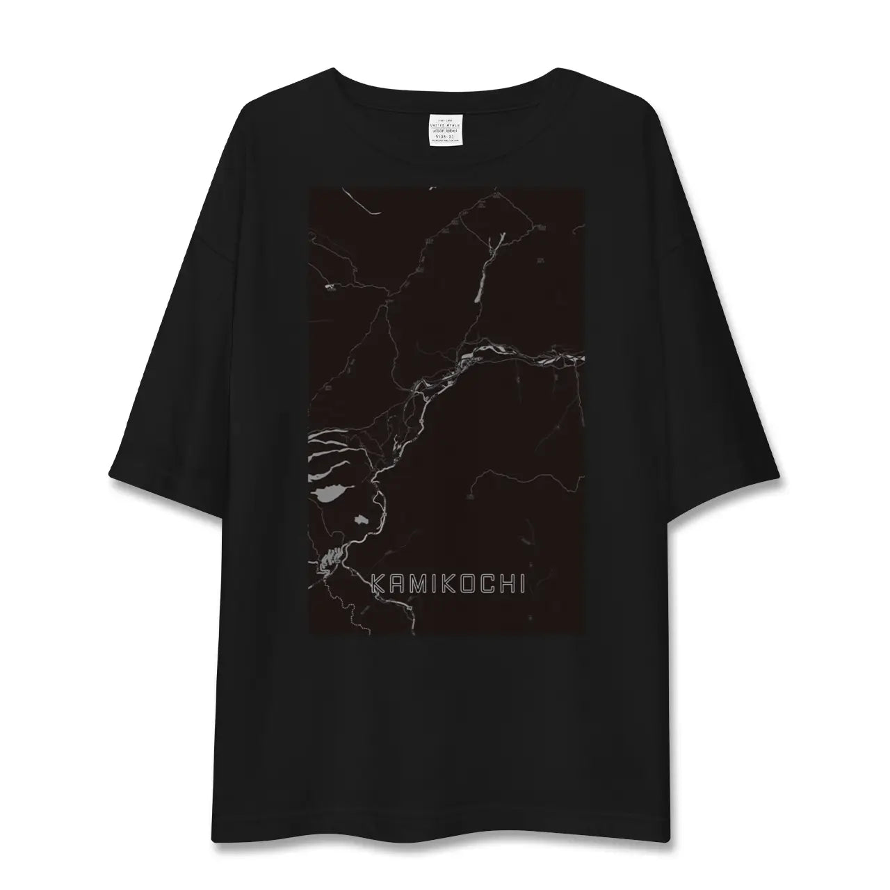 【上高地(長野県)】地図柄ビッグシルエットTシャツ