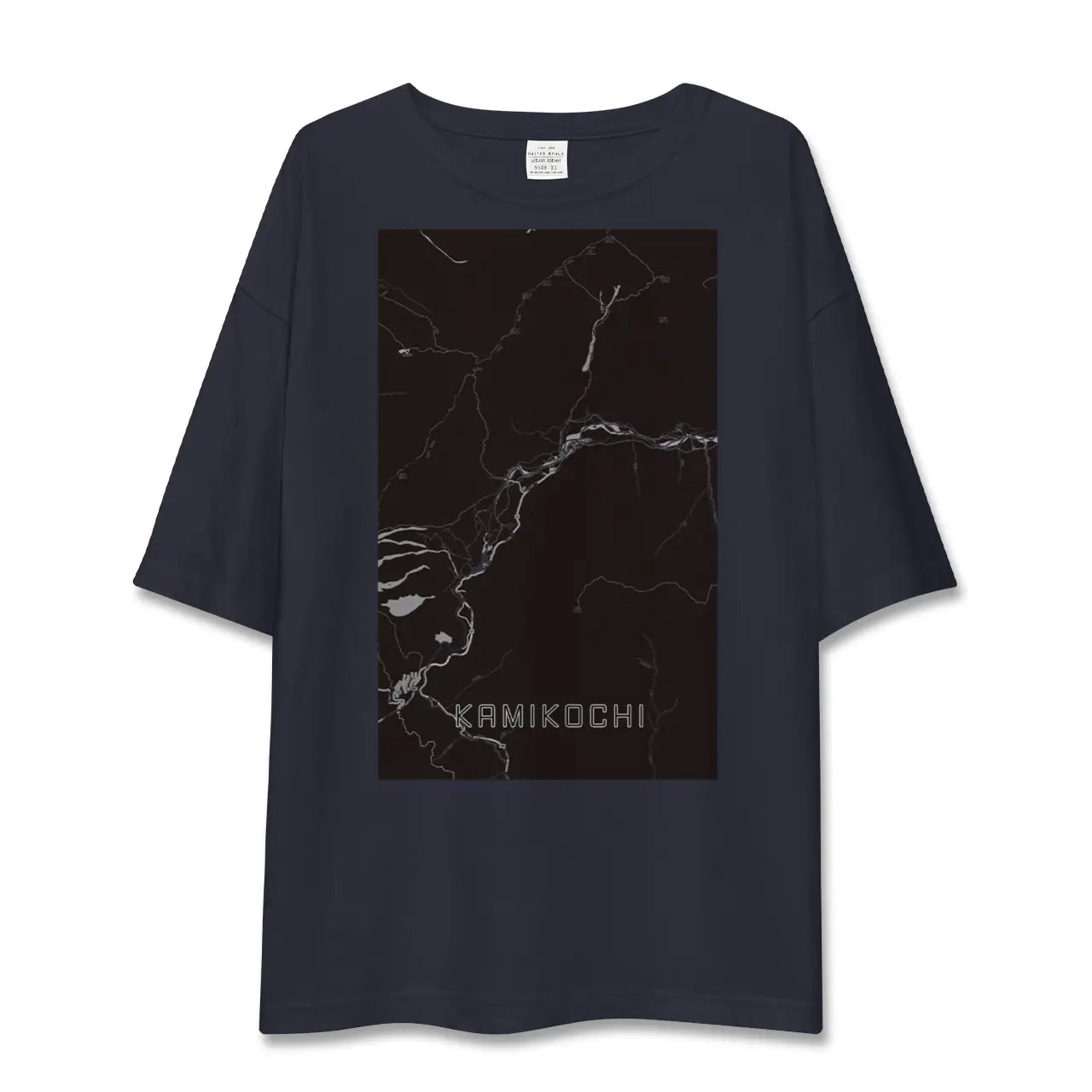 【上高地(長野県)】地図柄ビッグシルエットTシャツ