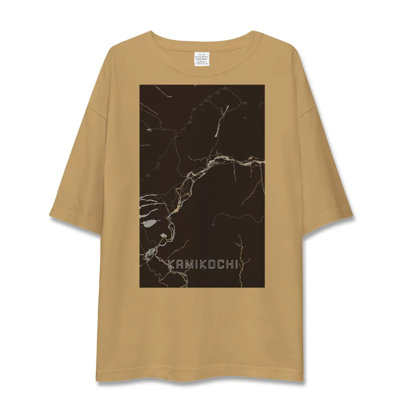 【上高地(長野県)】地図柄ビッグシルエットTシャツ