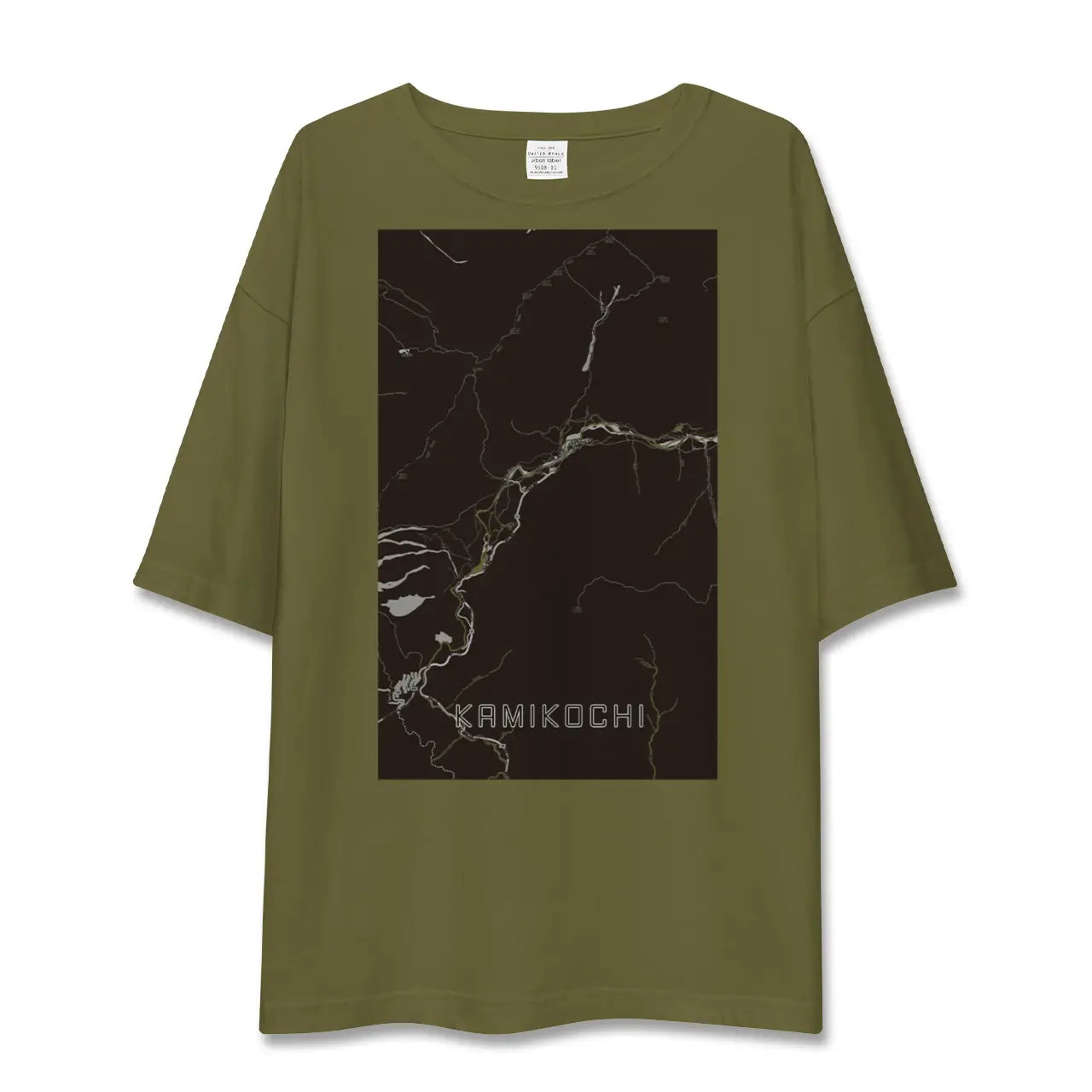 【上高地(長野県)】地図柄ビッグシルエットTシャツ