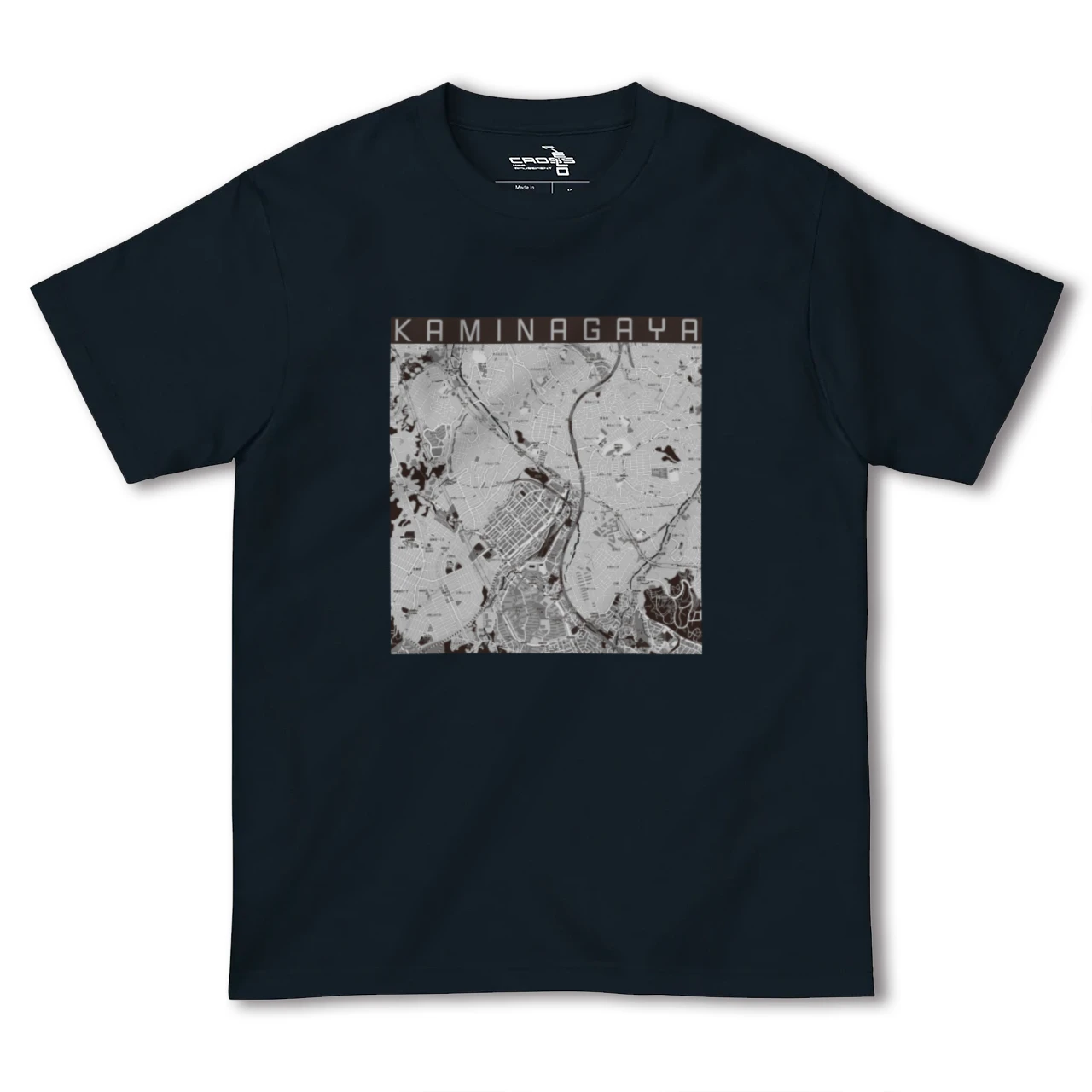 【上永谷(神奈川県)】地図柄ヘビーウェイトTシャツ