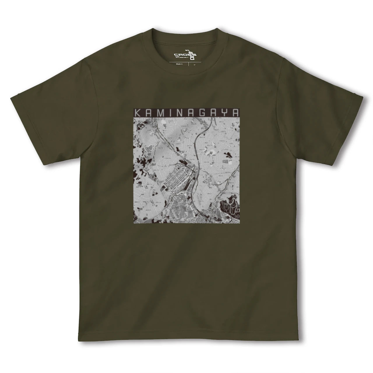 【上永谷(神奈川県)】地図柄ヘビーウェイトTシャツ