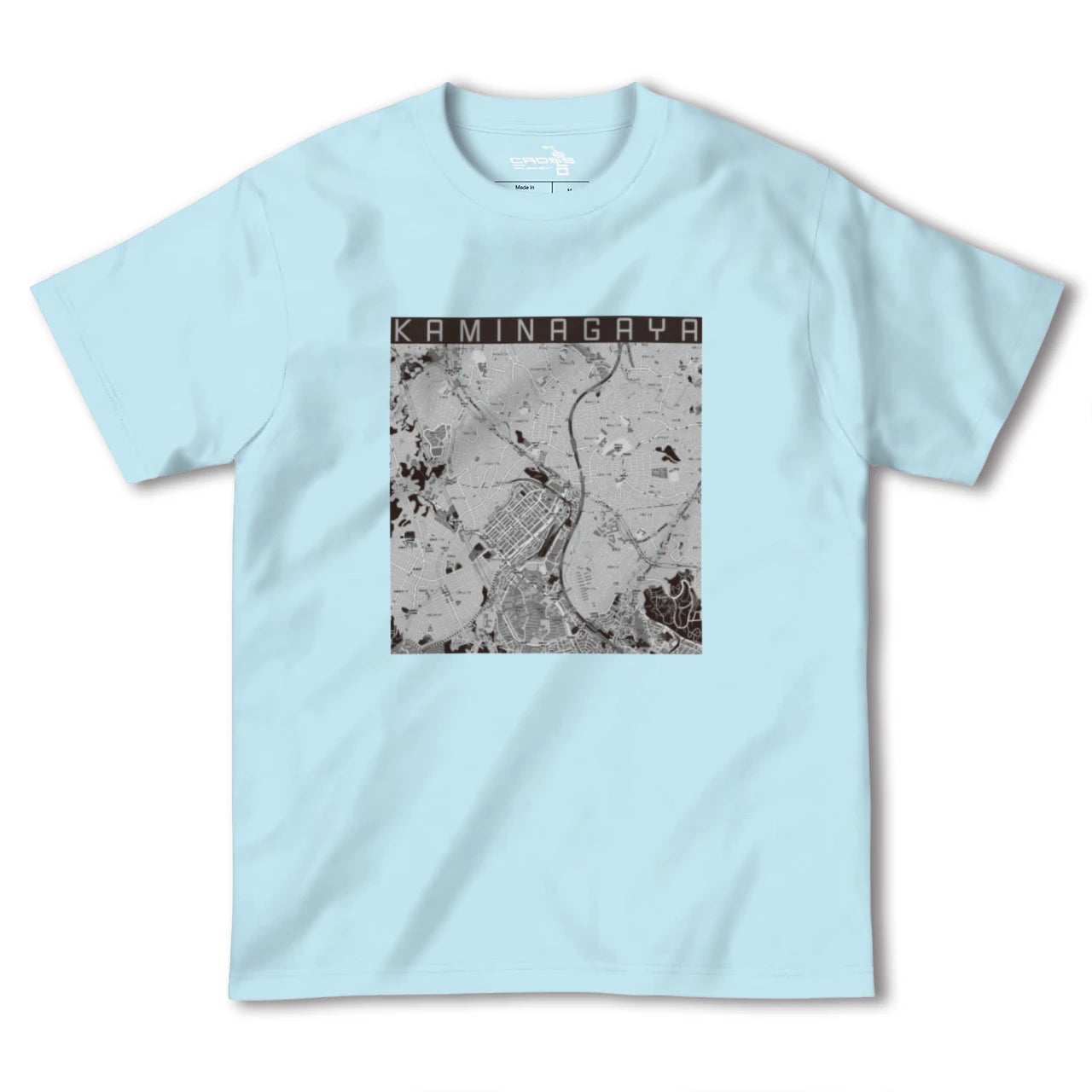 【上永谷(神奈川県)】地図柄ヘビーウェイトTシャツ