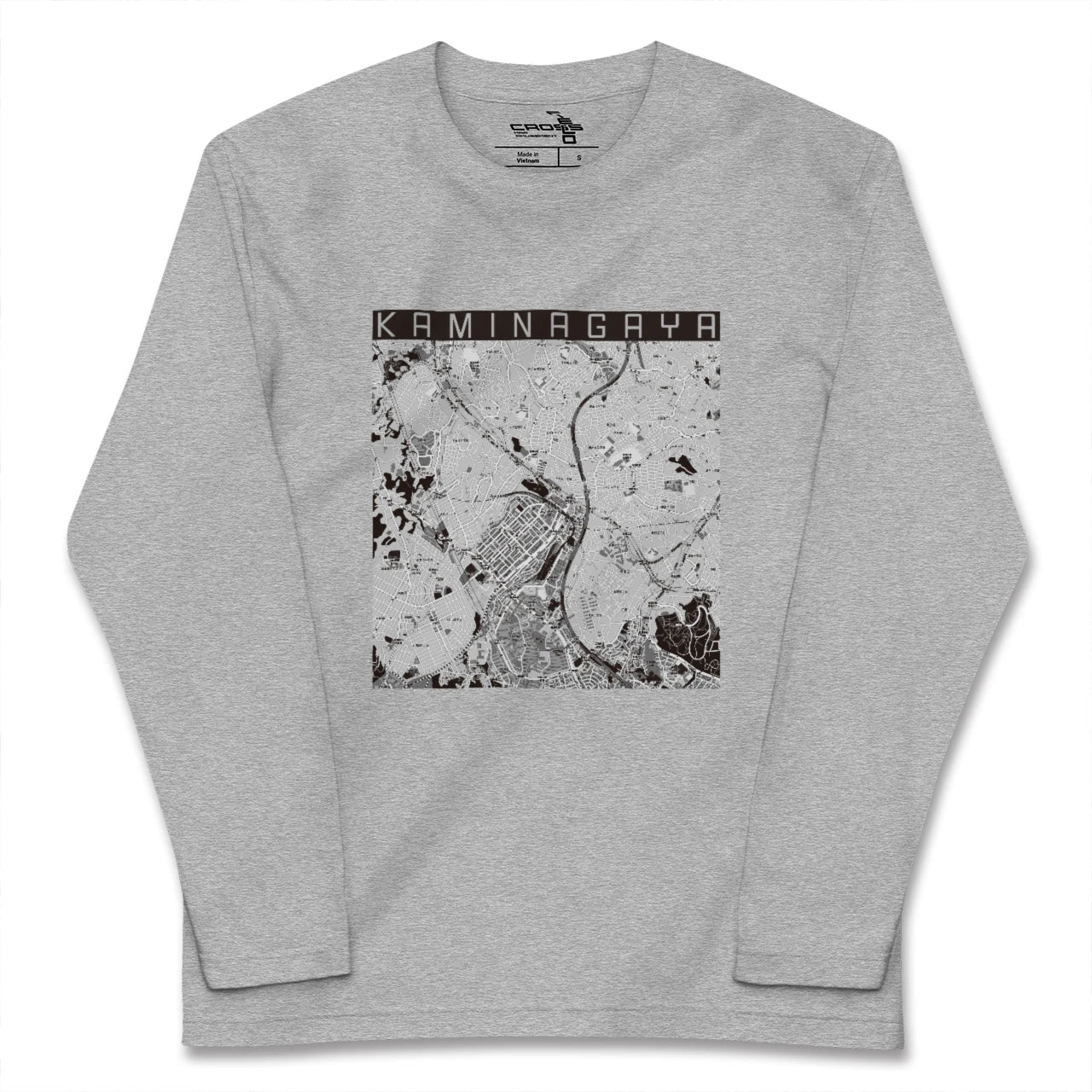 【上永谷(神奈川県)】地図柄ロングスリーブTシャツ