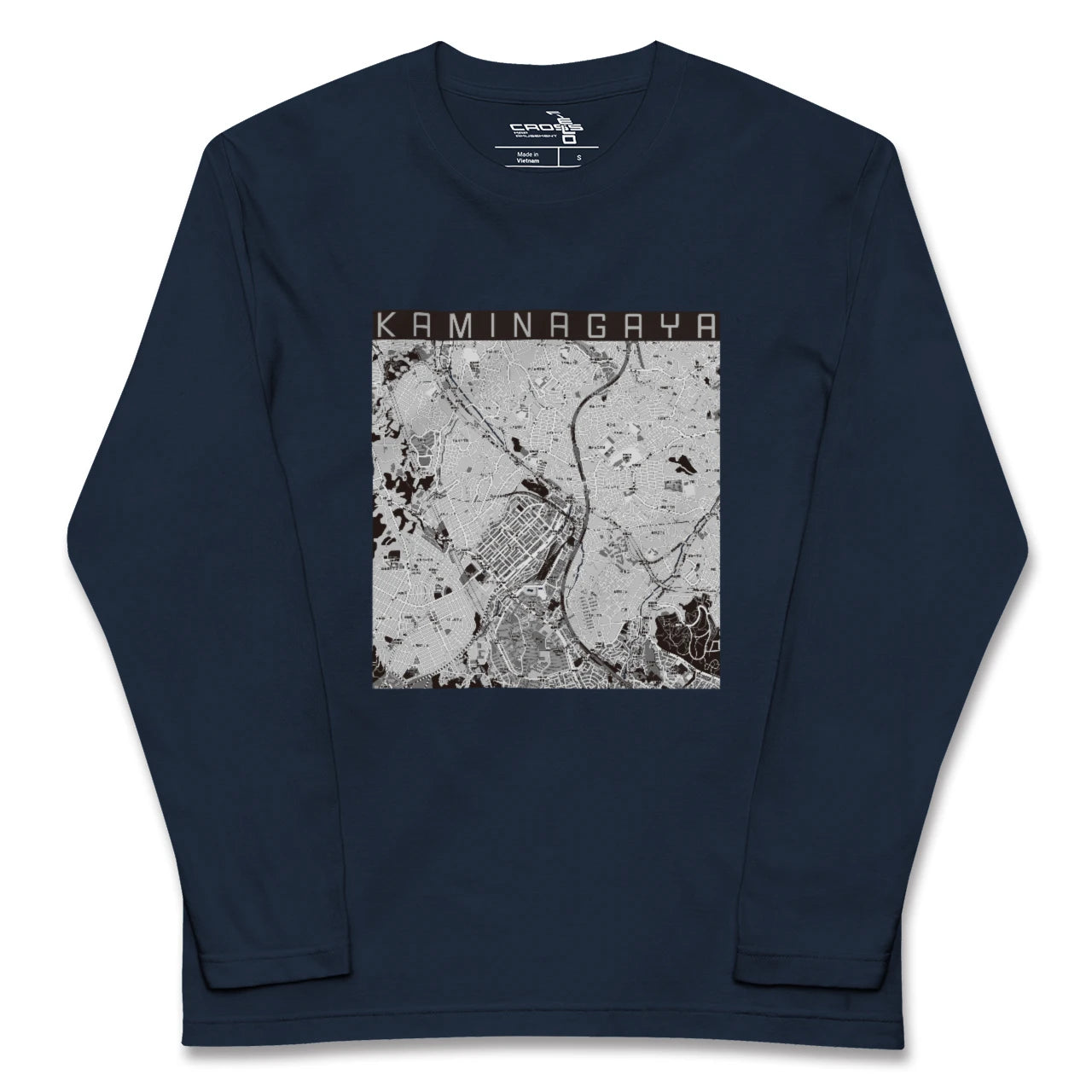 【上永谷(神奈川県)】地図柄ロングスリーブTシャツ