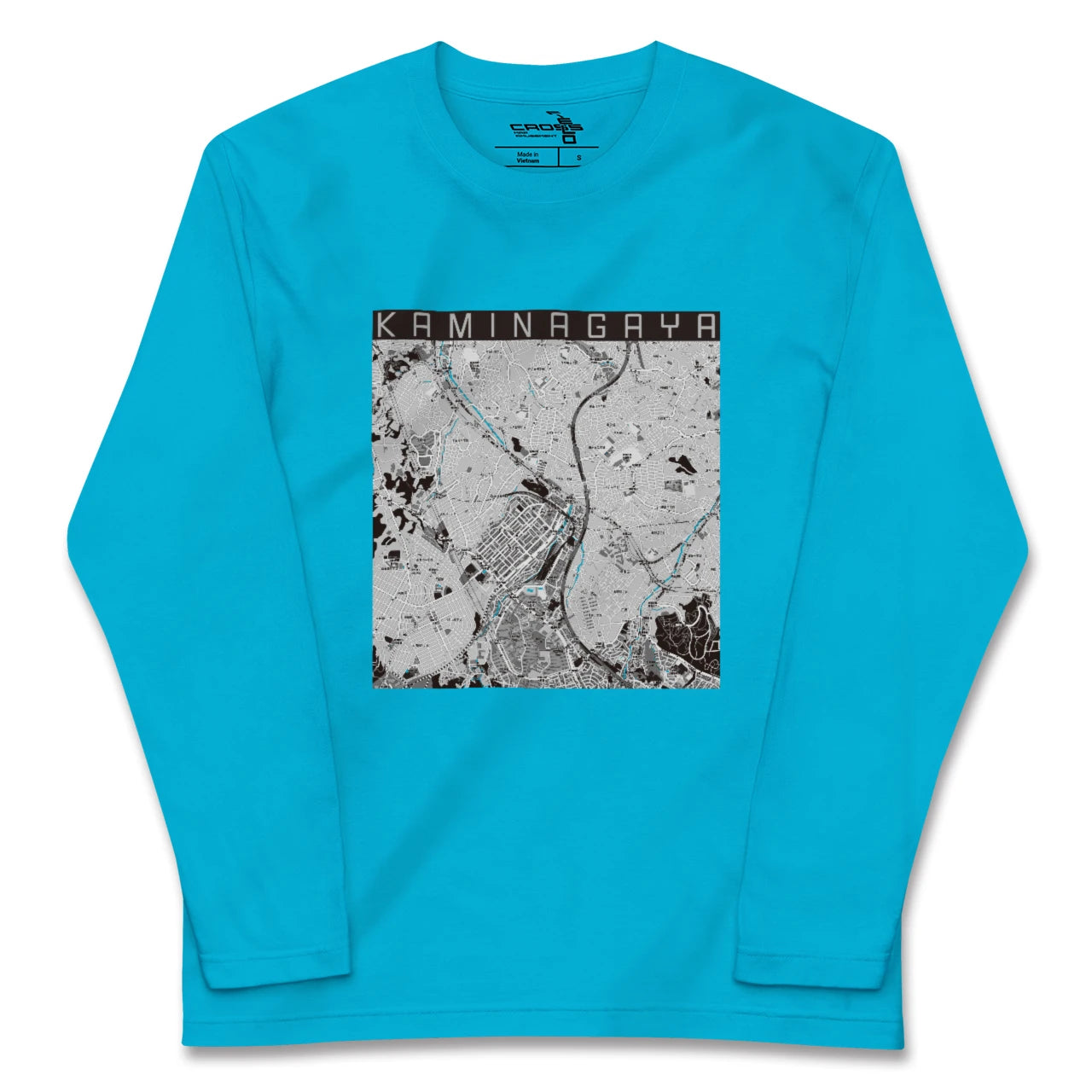 【上永谷(神奈川県)】地図柄ロングスリーブTシャツ