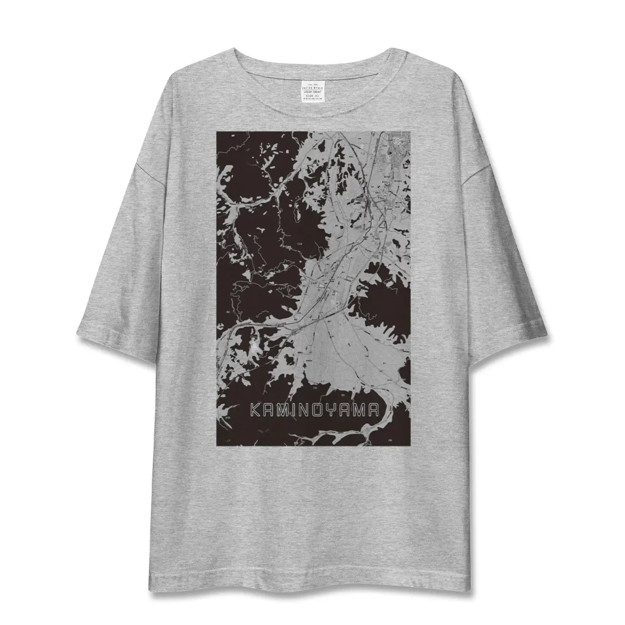 【上山(山形県)】地図柄ビッグシルエットTシャツ