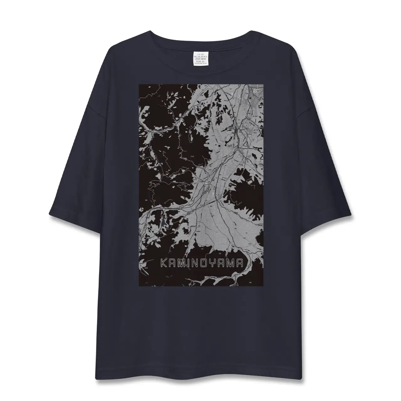 【上山(山形県)】地図柄ビッグシルエットTシャツ