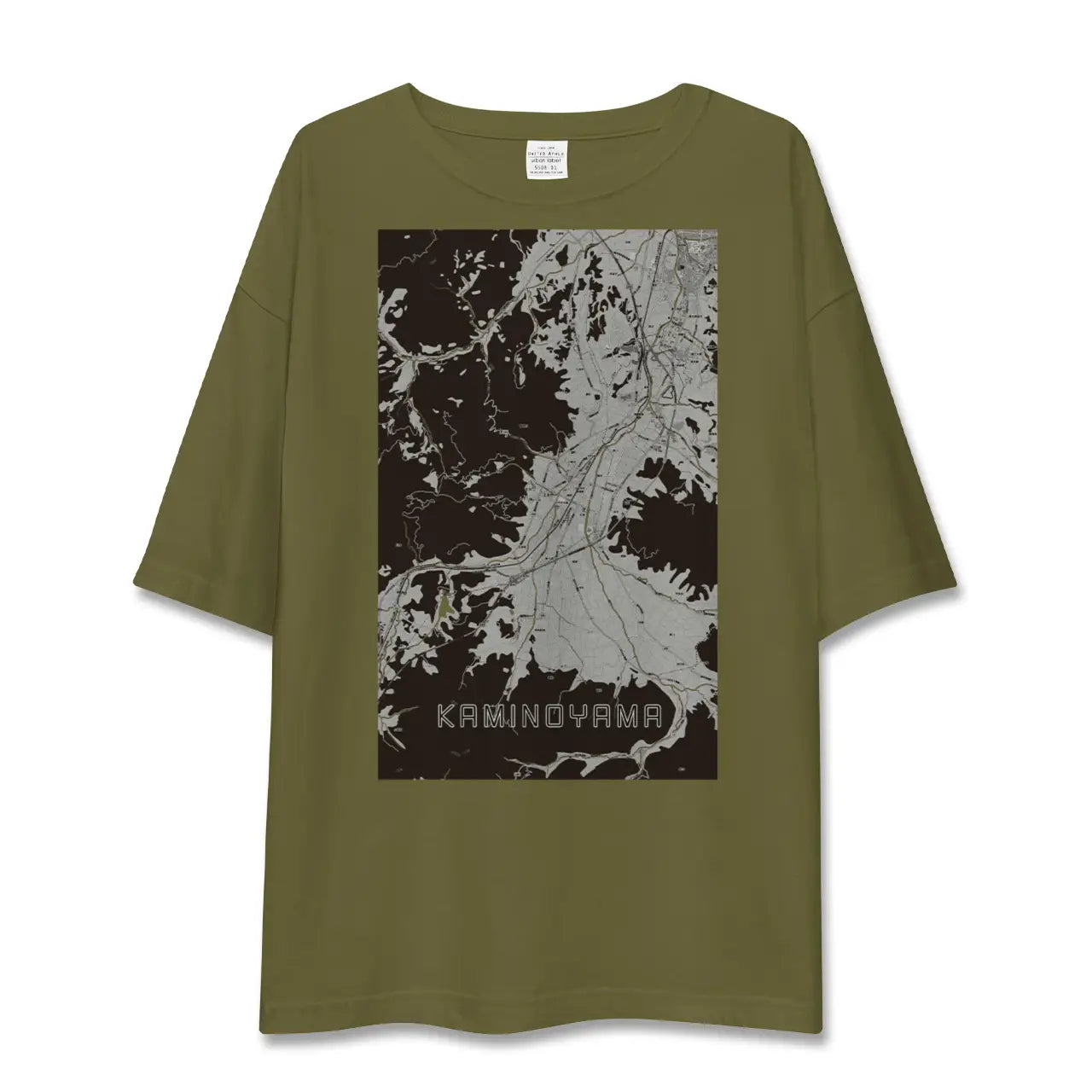 【上山(山形県)】地図柄ビッグシルエットTシャツ