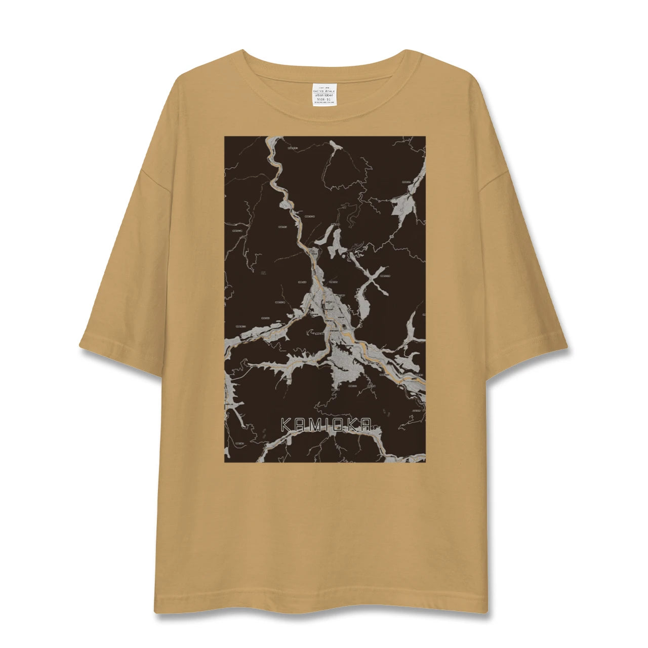 【神岡(岐阜県)】地図柄ビッグシルエットTシャツ