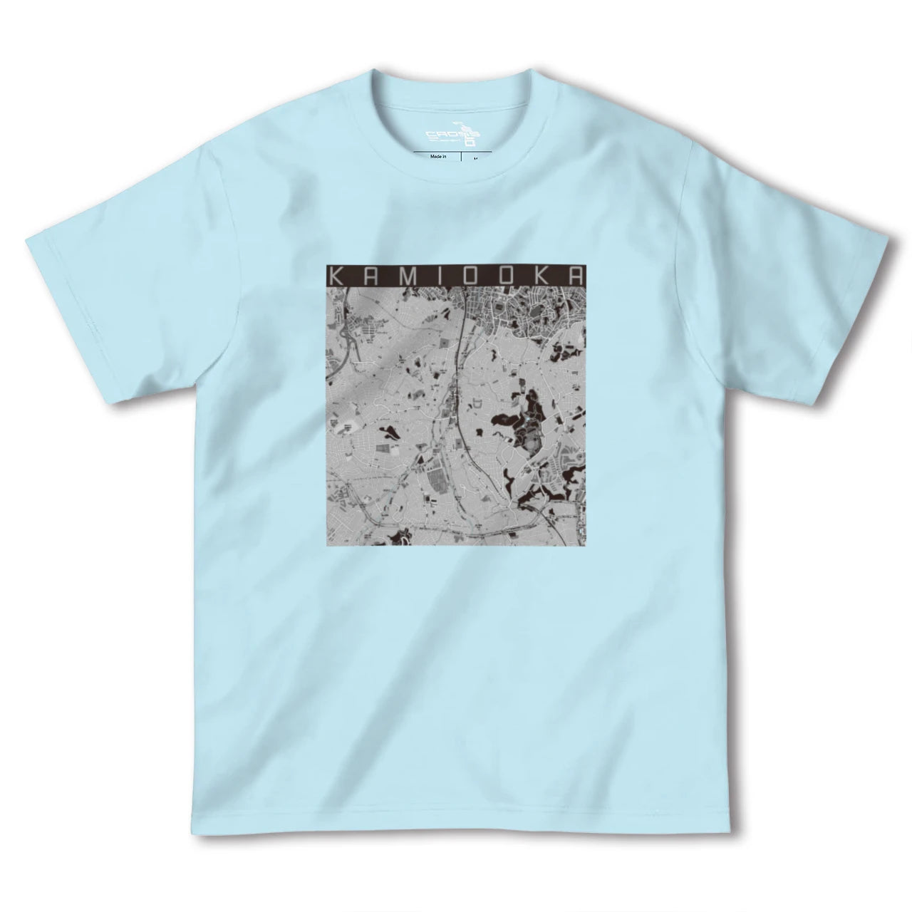 【上大岡(神奈川県)】地図柄ヘビーウェイトTシャツ