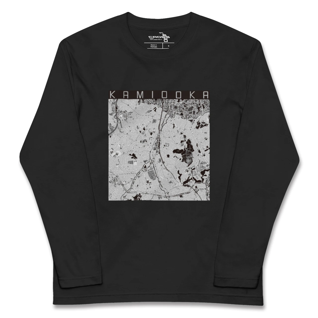 【上大岡(神奈川県)】地図柄ロングスリーブTシャツ